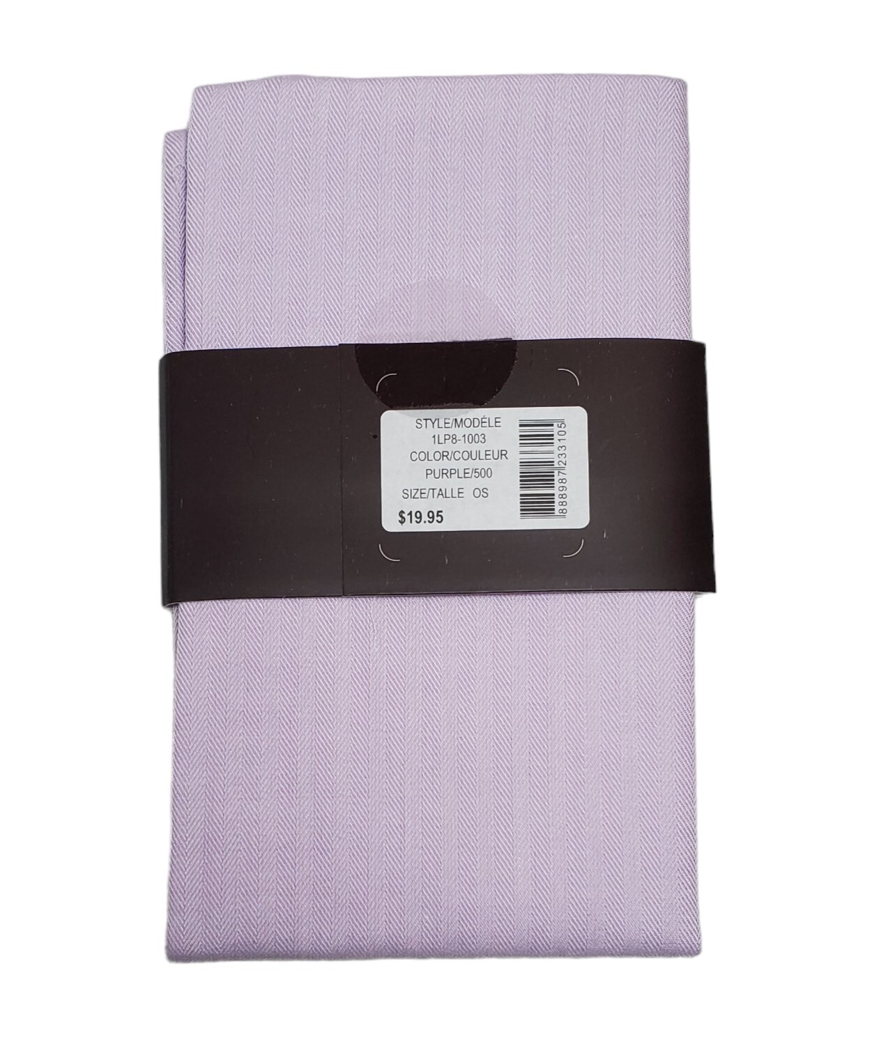 BLACK BROWN 1826 Men’s Basic Light Purple Pre-folded Pocket Square