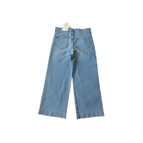 a.n.a Jeans High Rise Wide Leg Distressed Denim LT Coastal Blue Women’s Size 12