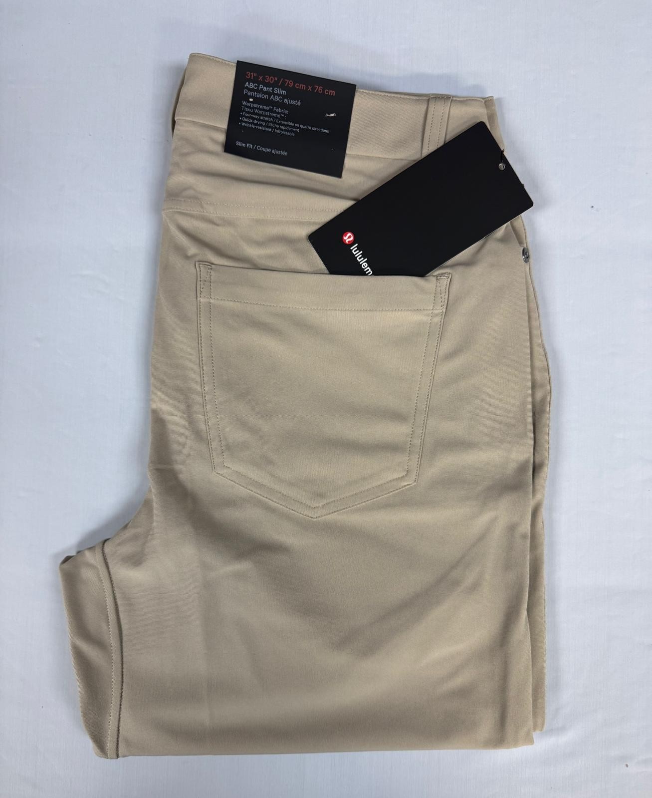 *ABC* Slim-Fit 5 Pocket Pant 30L Warpstreme By lululemon. Choose Your Size. NWT