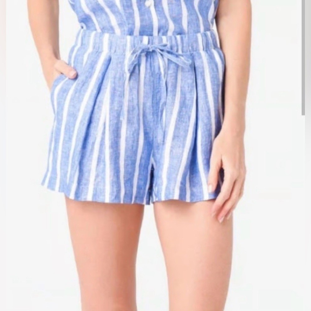 💙 Birds of Paradise by Trovata Chambray Linen Shorts | Size S 💙