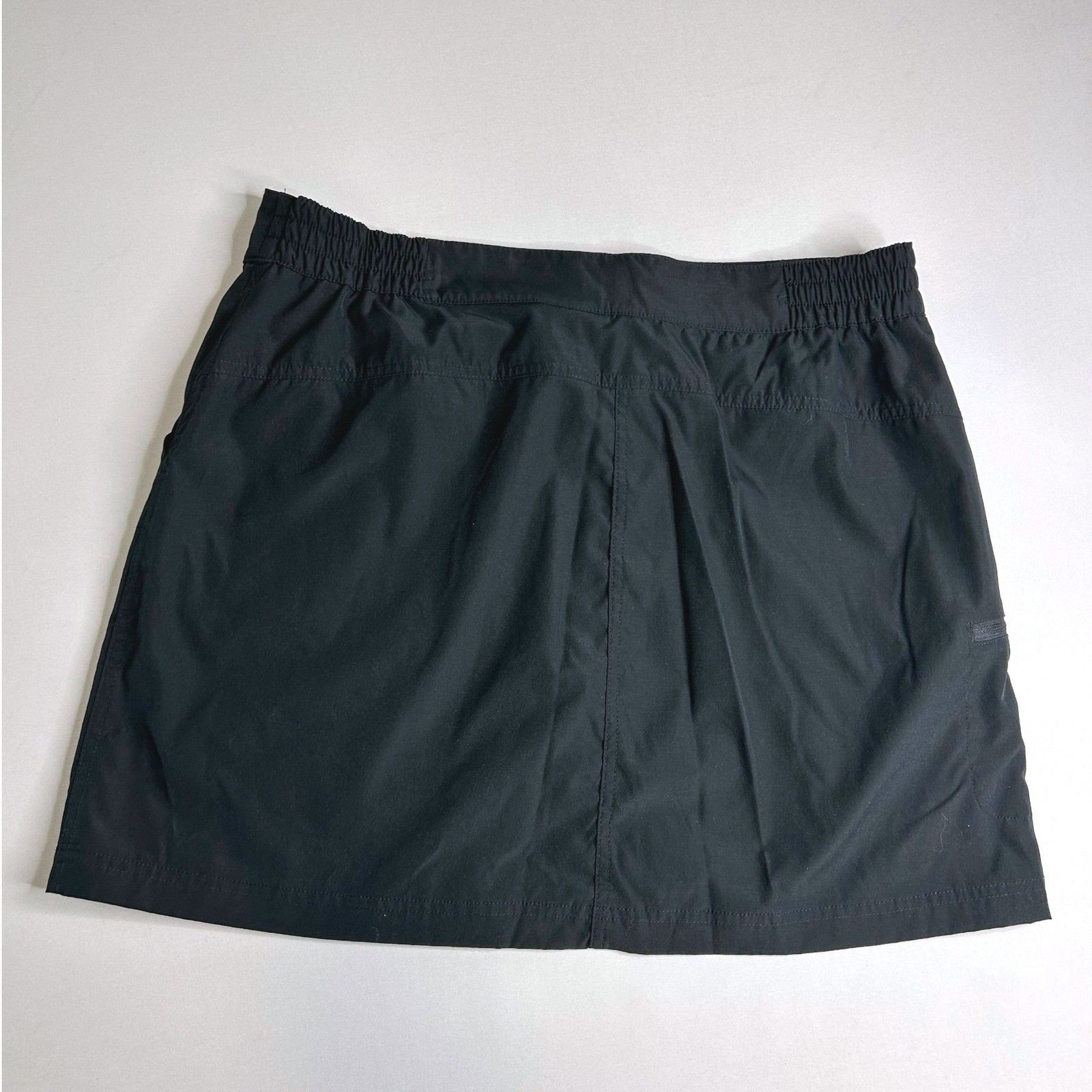 32 Degrees Cool Womens Athletic Skort Black Side Zip Pocket Size L
