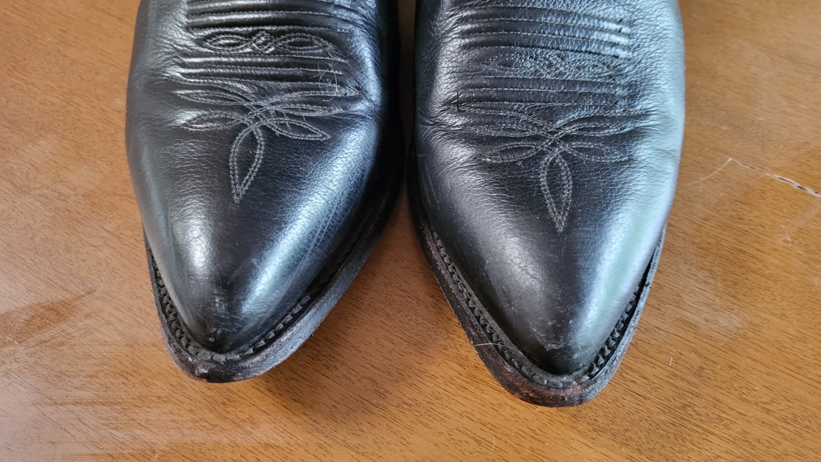 J. Chisholm Leather Cowboy Boots 520 Men’s Size 9.5D 76805 USA