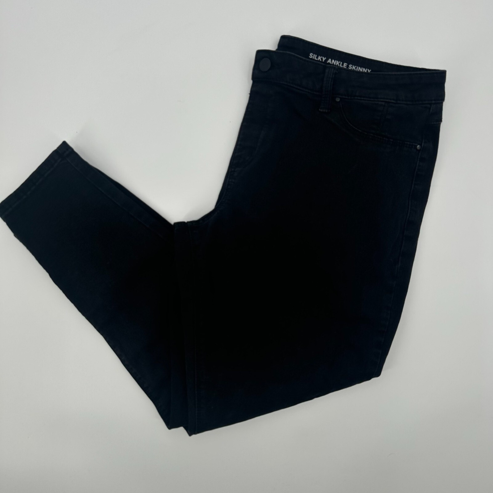 Laurie Felt Jeans Men XL Black Denim Silky Ankle Skinny Vital Stretch High Waist