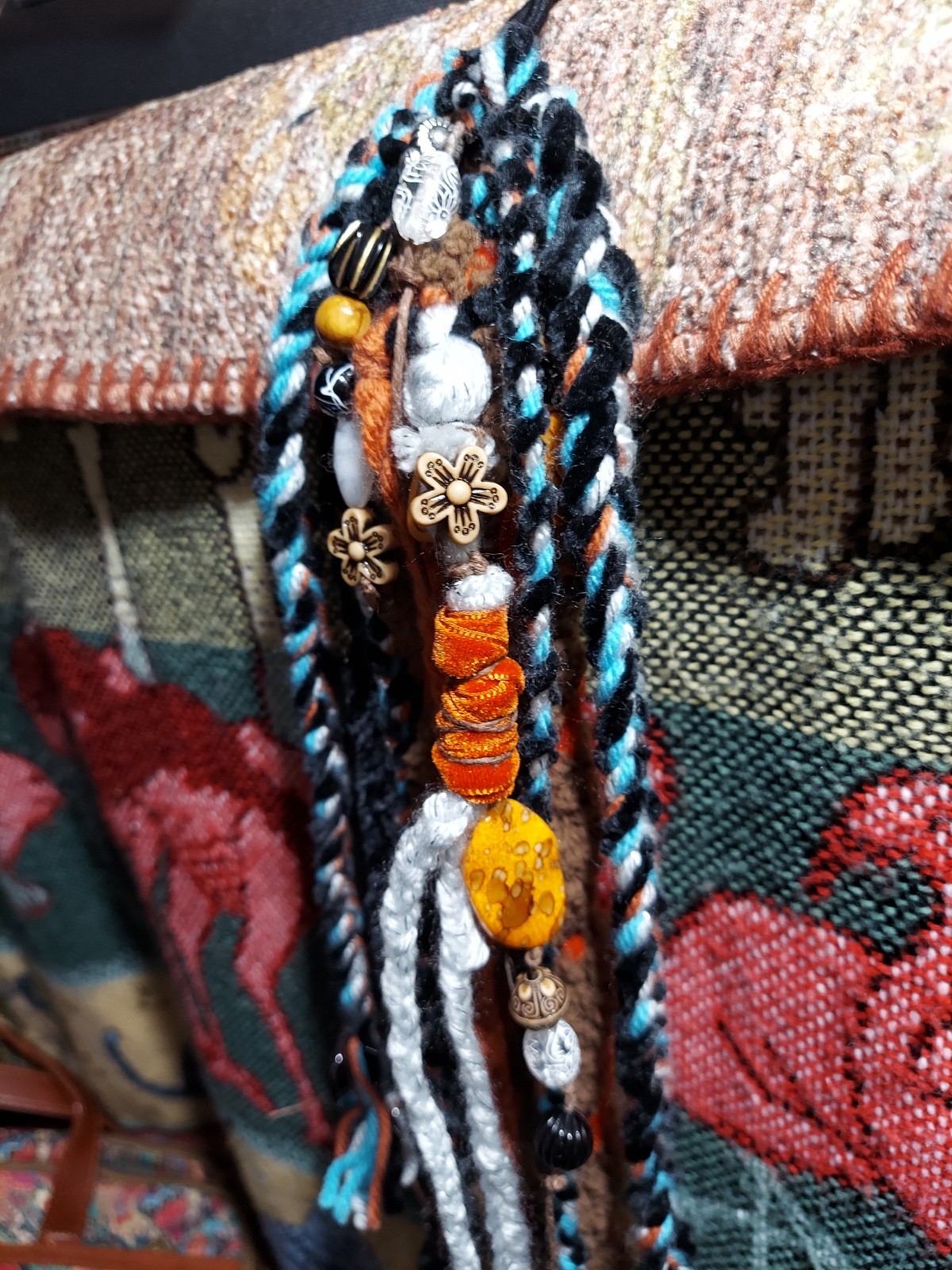 TKsTreasures Bohemian Style Hand-made Ponytail Accessory Long DREAD, 15-18 in.
