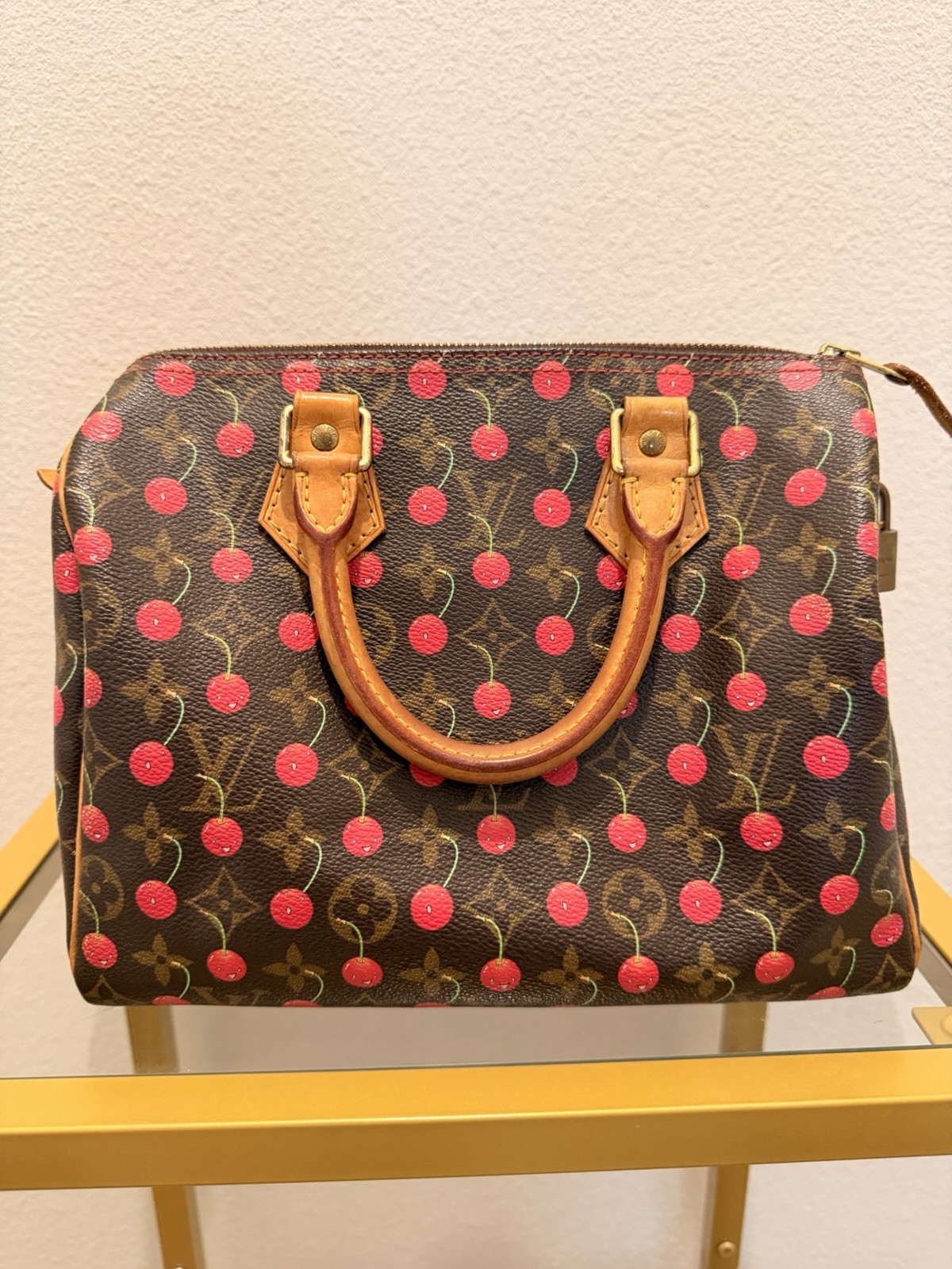 Vintage Louis Vuitton x Takashi Murkami Cheries Speedy 25