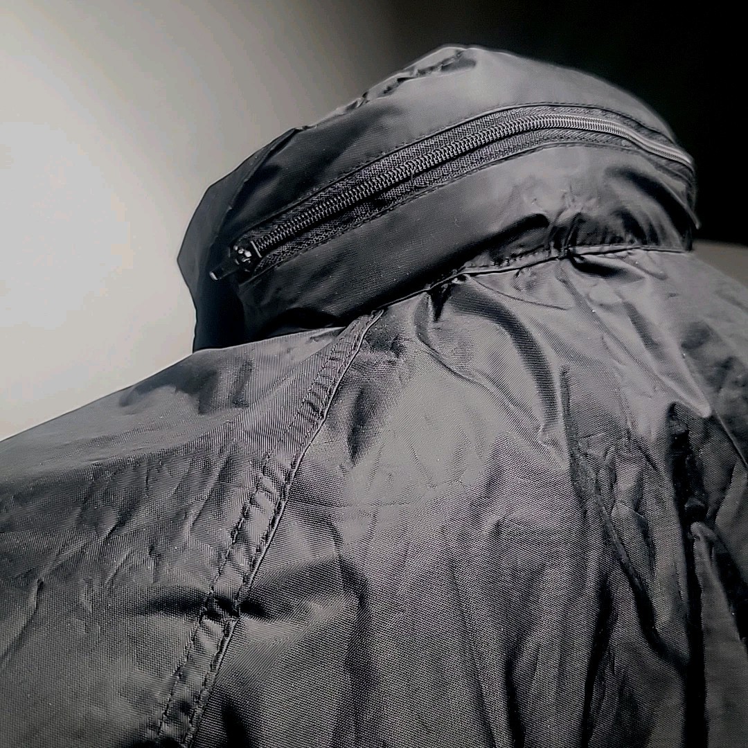 Mil-Tec Sturm Handels GmbH Rain Jacket Black Waterproof Hood In Collar (XL) NWT