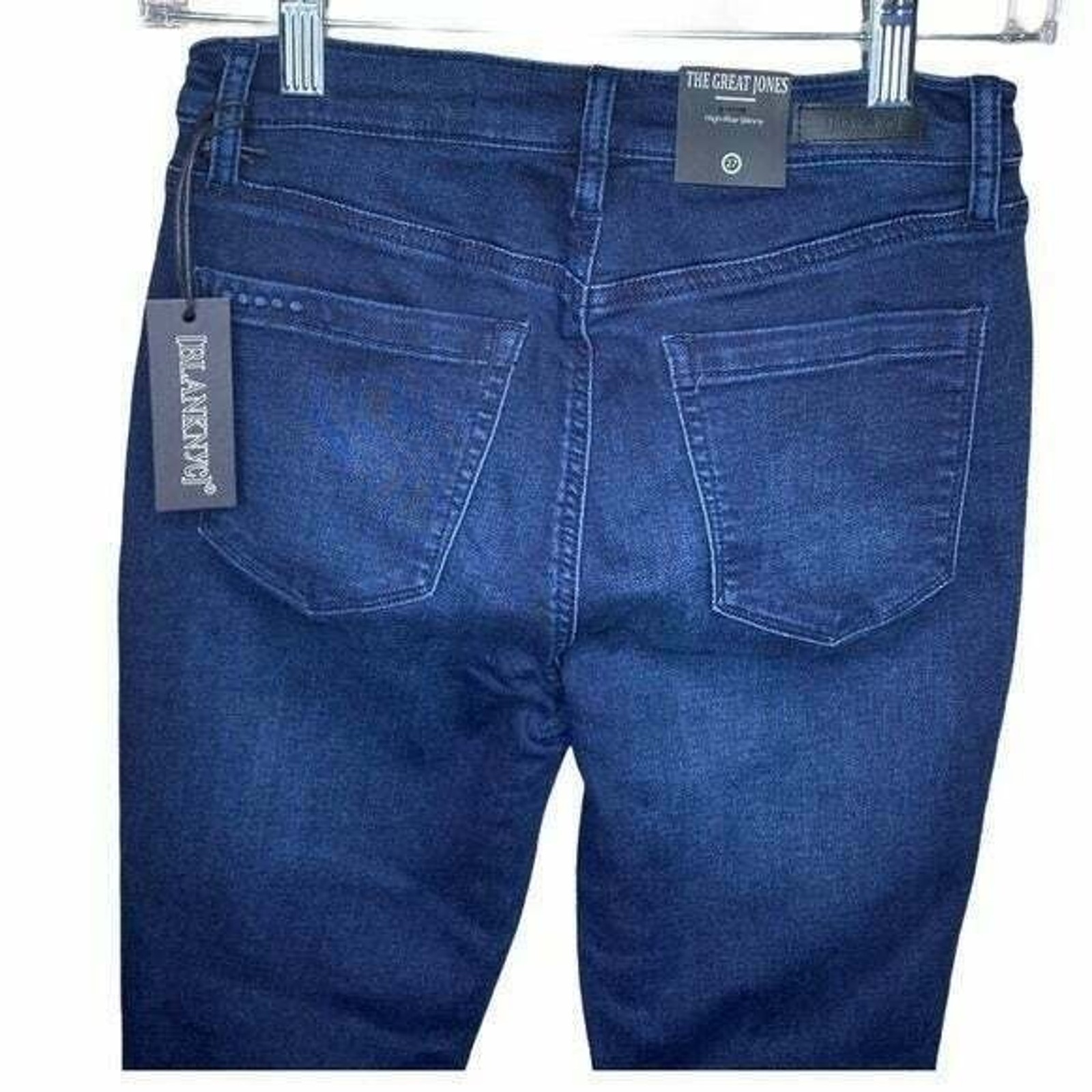 Blank NYC Womens Skinny Jeans Size 27 Dark Blue Stretch Denim New Tags