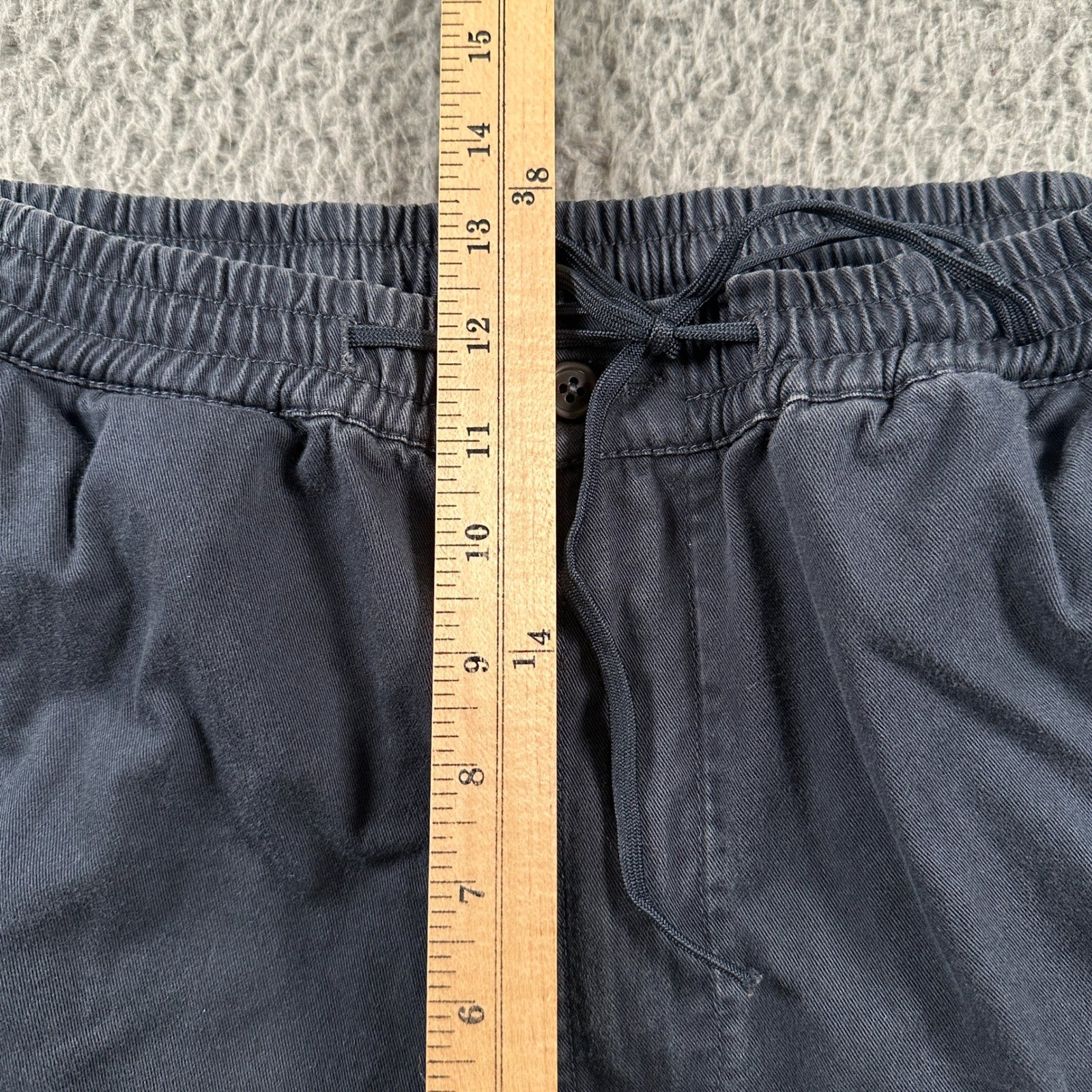 Universal Works Pants Mens 32(29 Measured)Blue Trouser Raw Hem Drawstring