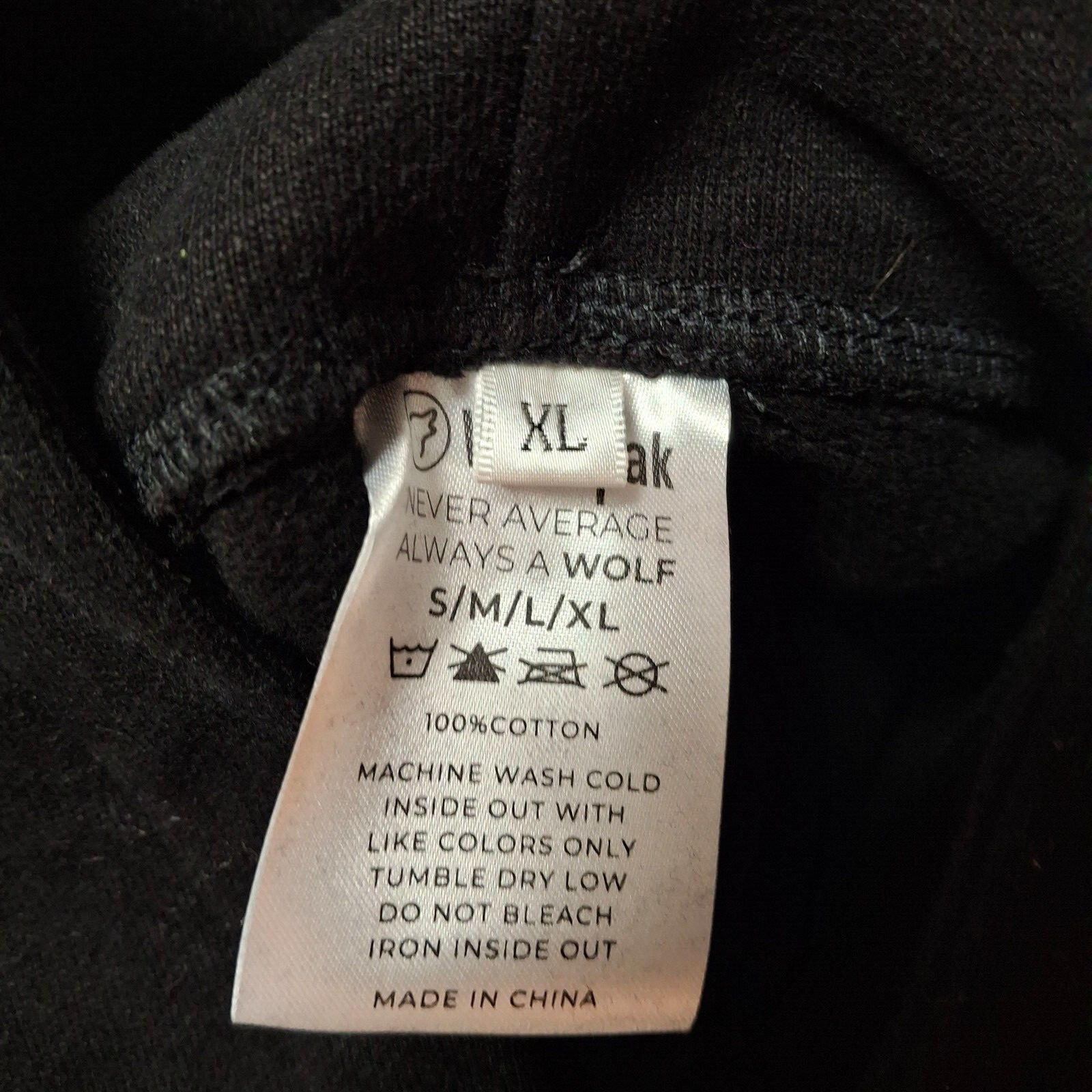 WOLFpak Allways A Wolf Hoodie NEW XL Black