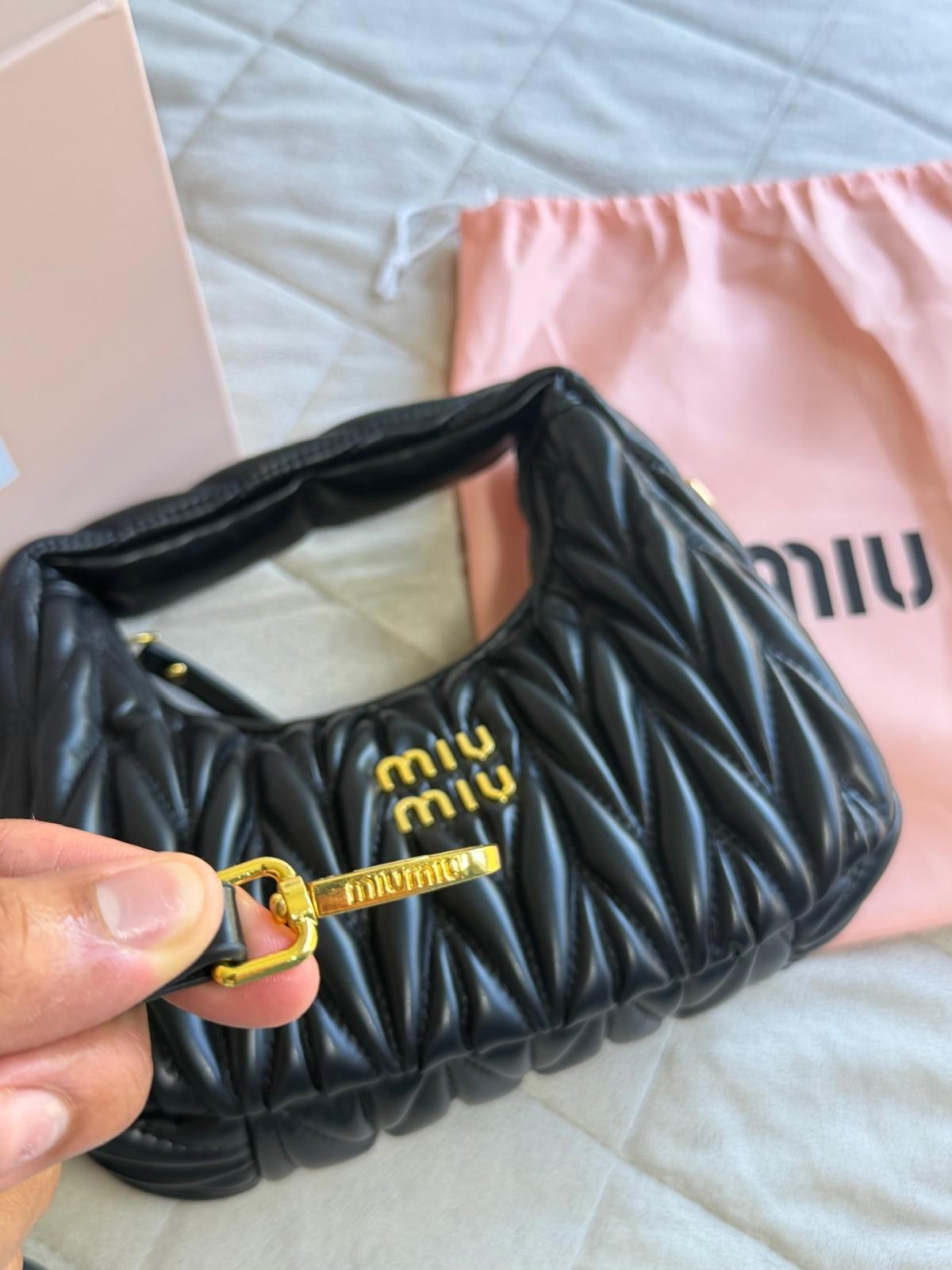 Miu Miu hobo Wander de napa matelassé
