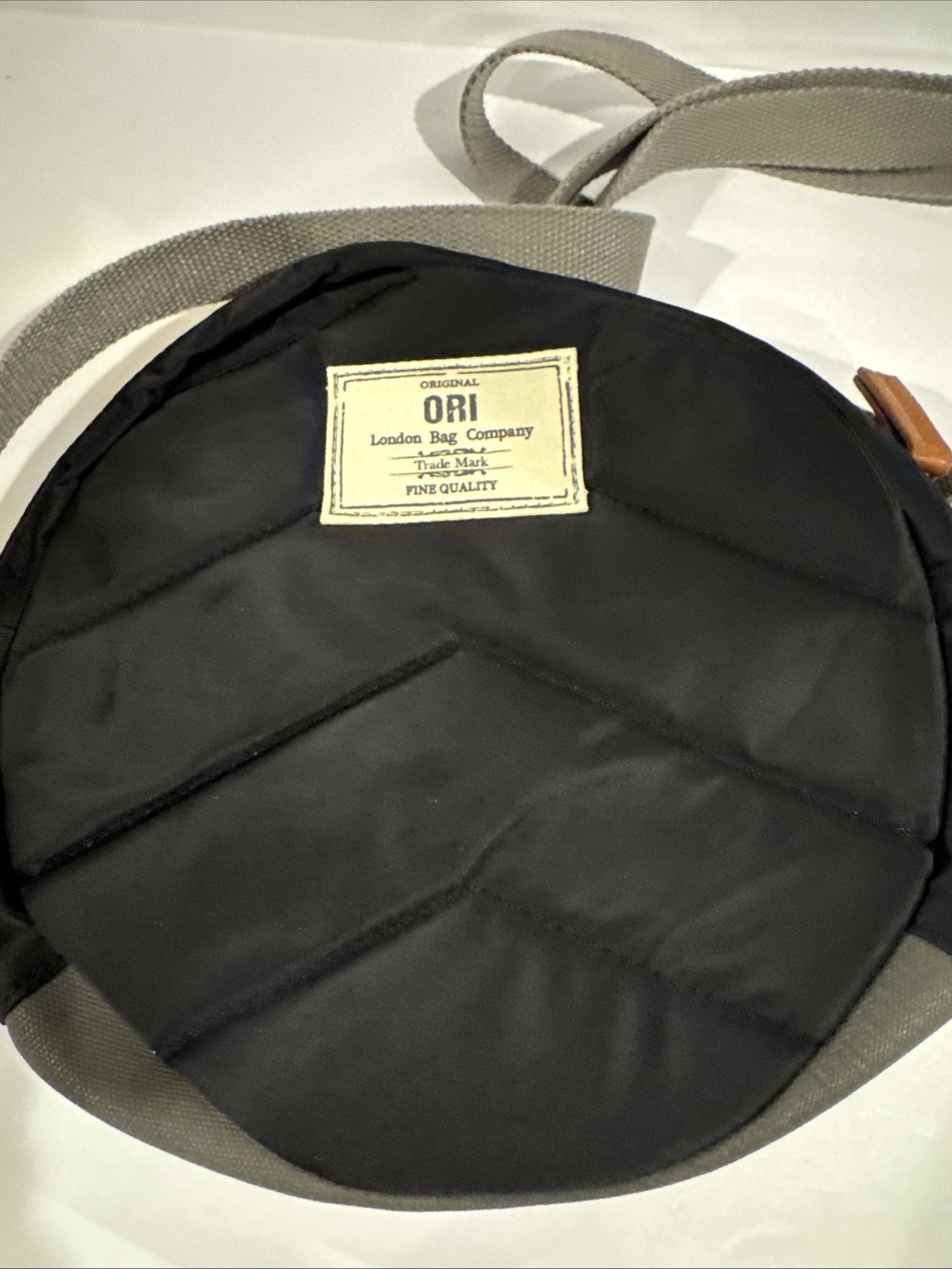Ori London Black Paddington S Round Recycled Nylon Crossbody Bag NWT