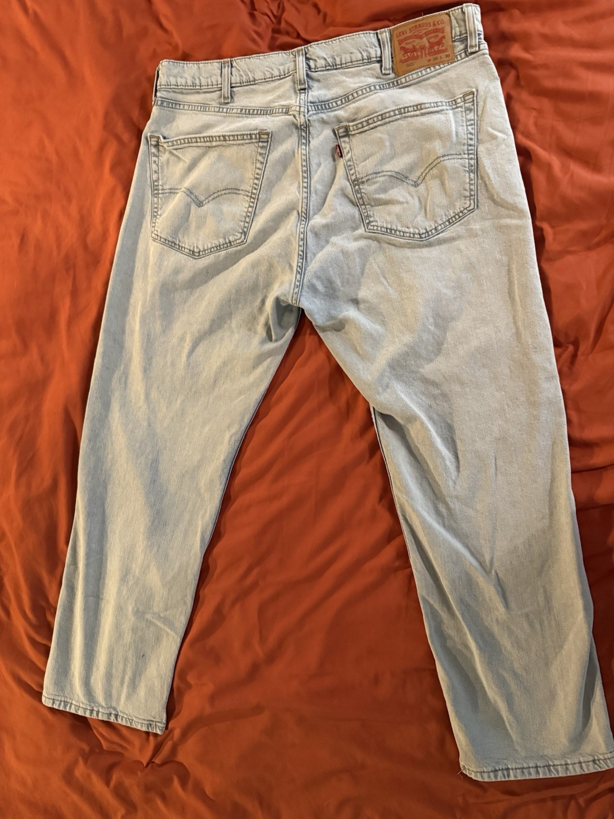 Levi’s 505 Regular Fit Jeans Men’s 38×30 Light Wash