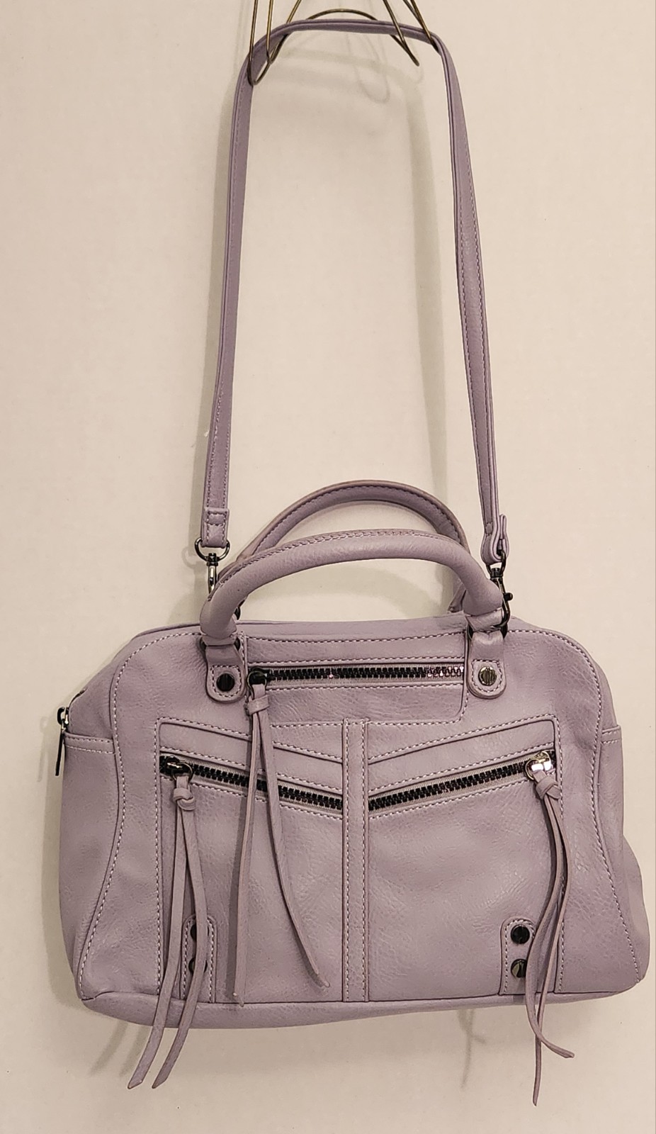 Handbag Carlos Santana NEW WITHOUT TAGS FAUX LEATHER WITH ZIPPERS