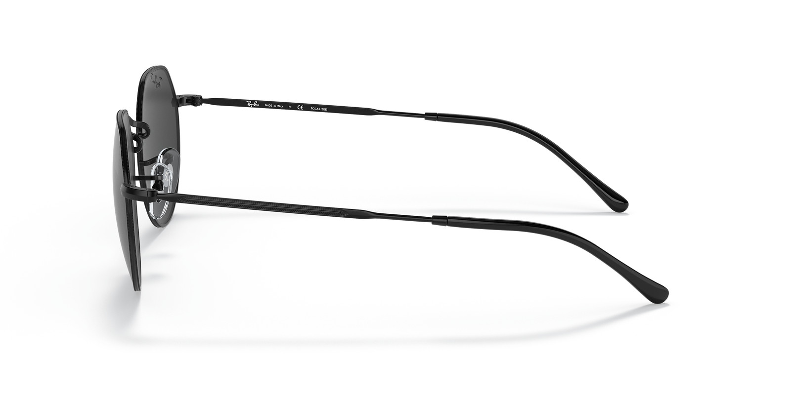 Ray-Ban Jack Polished Black/Black Polarized 53 mm Sunglasses RB3565 002/48 53-20