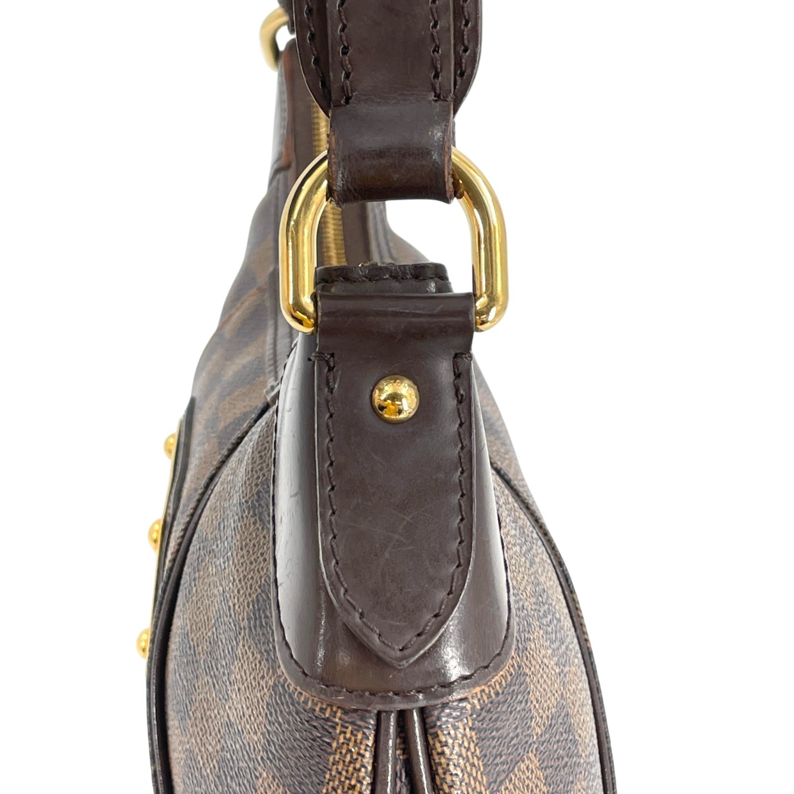 LOUIS VUITTON Thames PM Damier Ebene Canvas Brown Shoulder Bag N48180