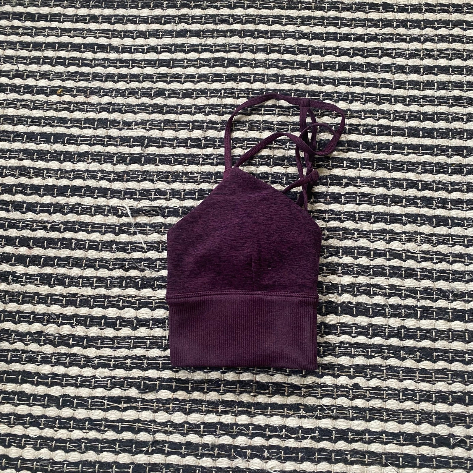 ALO Womens Purple Padded Sport Bra S