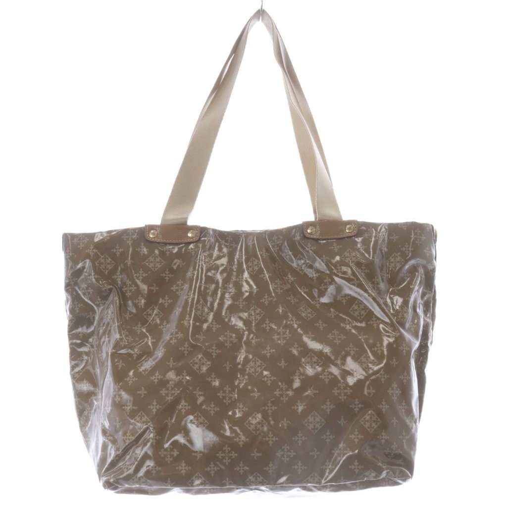 RUSSET Tote Bag Brown Fabric AB Condition 11×6.7×11.6in with Pouch