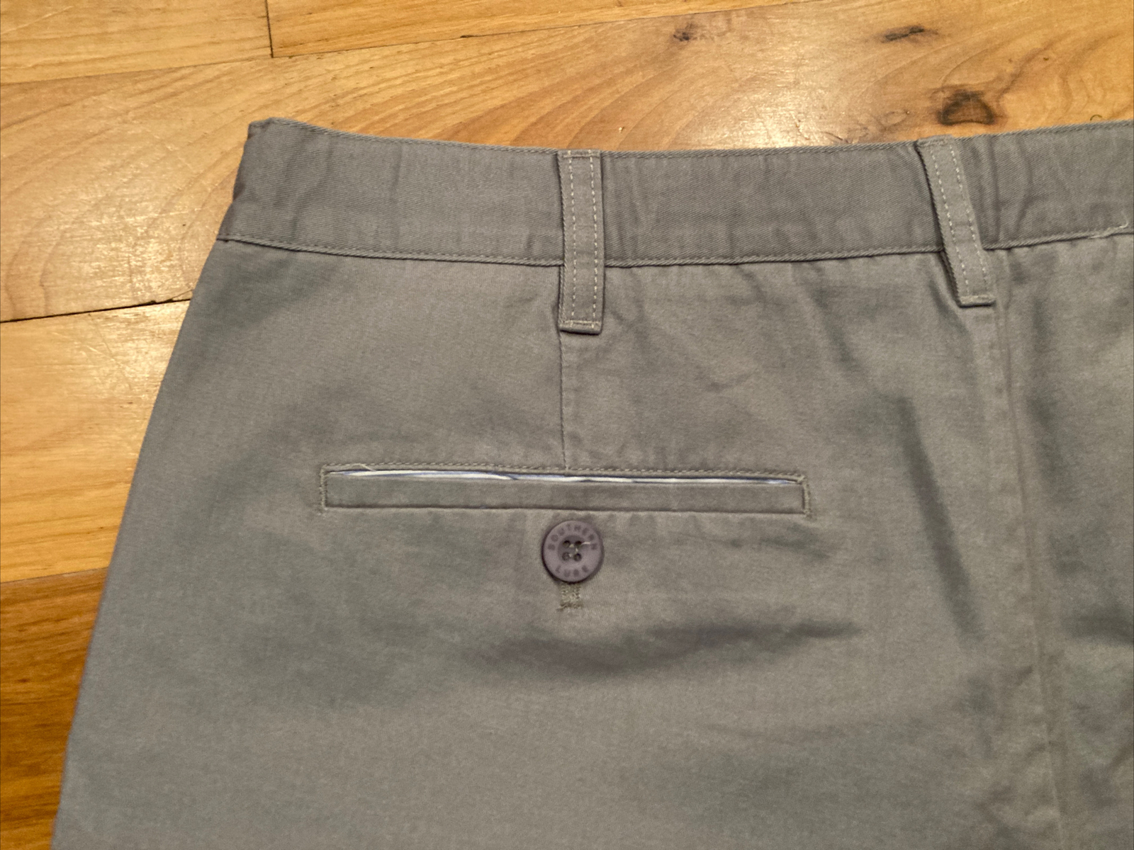 Southern Lure 100% Cotton Casual Outdoor Fishing Gray Flat Shorts Mens 36 x 6