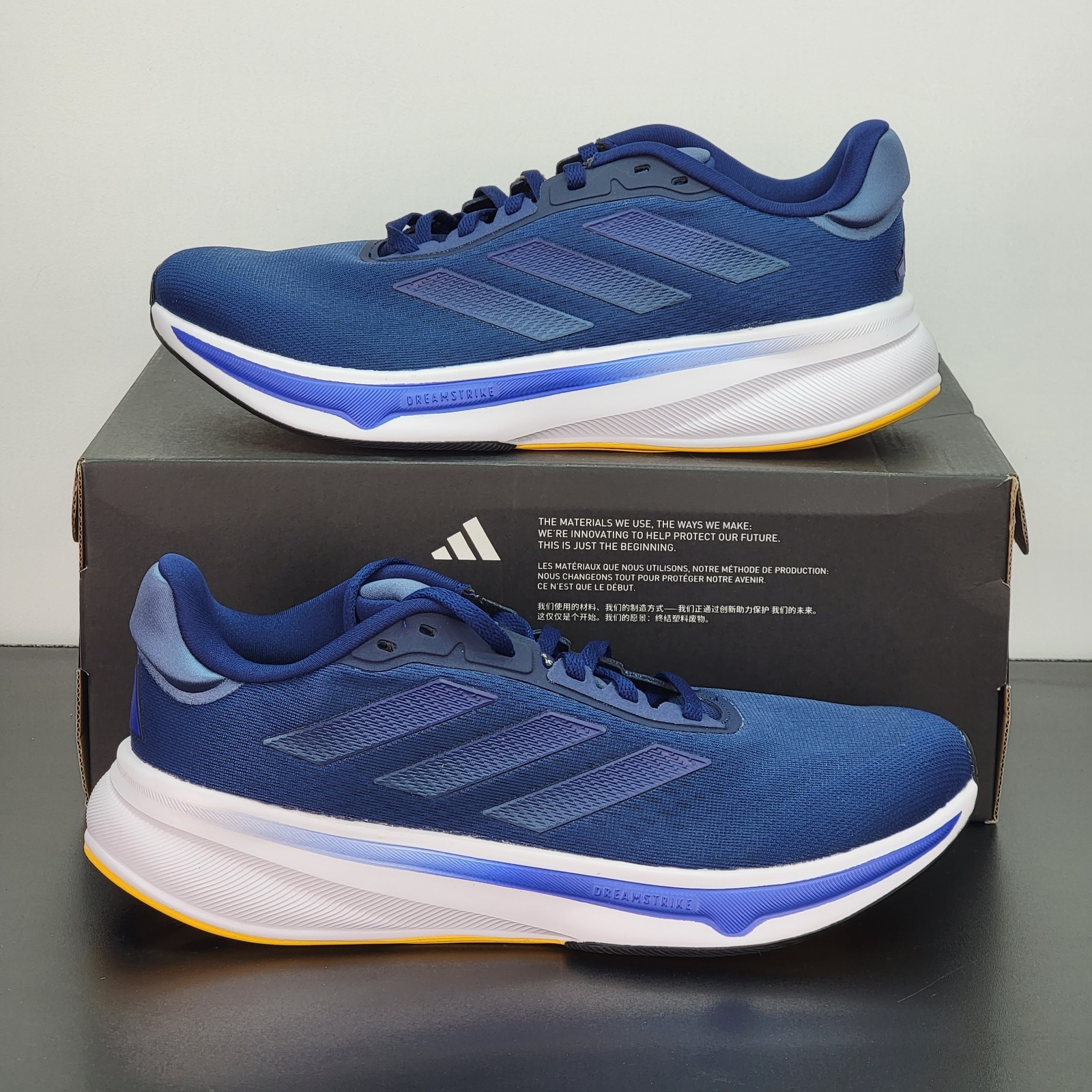 Adidas Response Super Men’s Size 10.5 Running Shoes Blue Athletic Sneakers