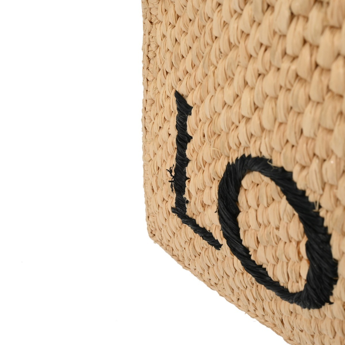 LOEWE font tote small A685B59X3 Raffia natural Women Handbag