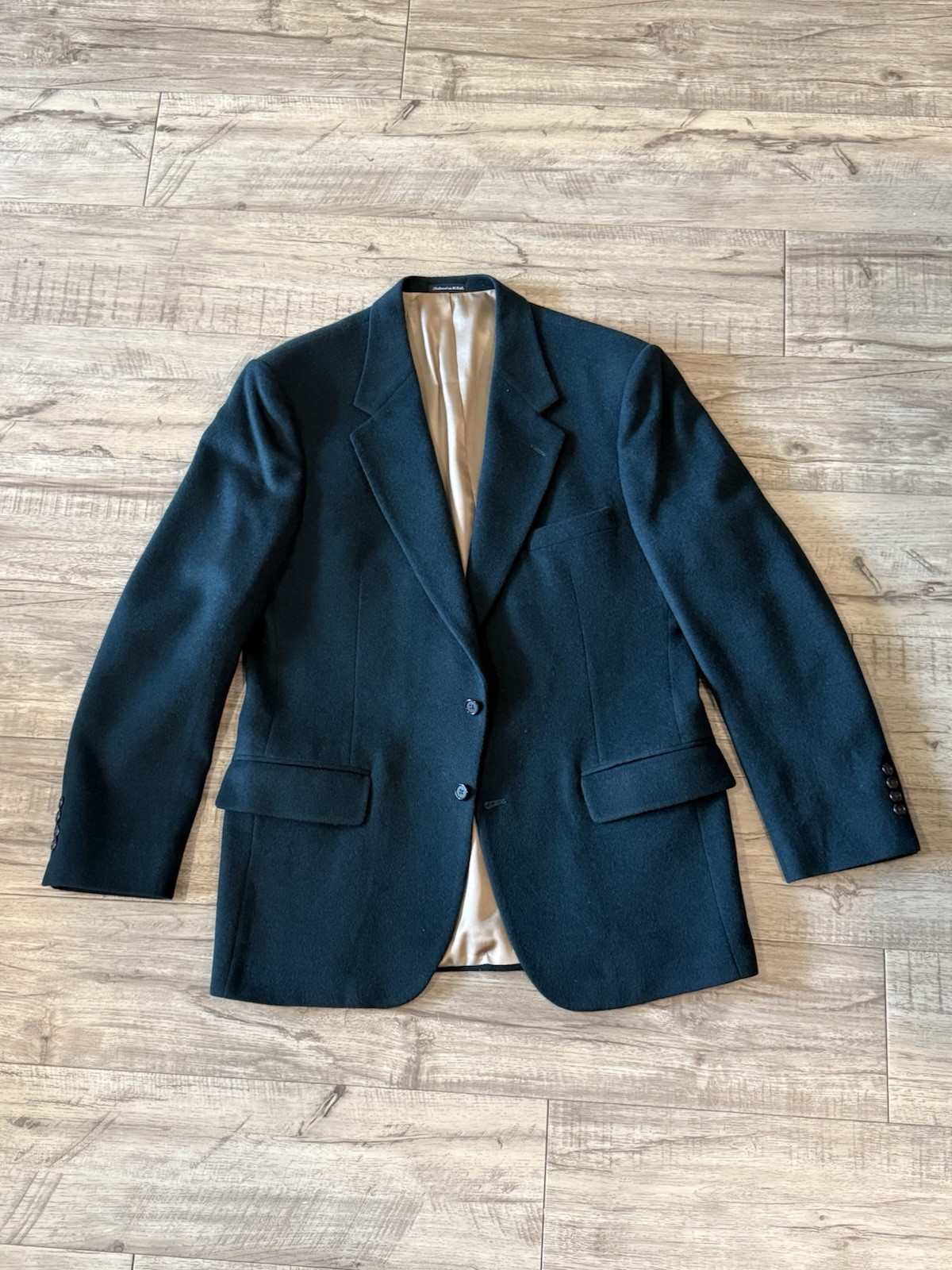 Club Room 100% Camel Hair Hunter Green Blazer Sport Coat Jacket – 42L Long