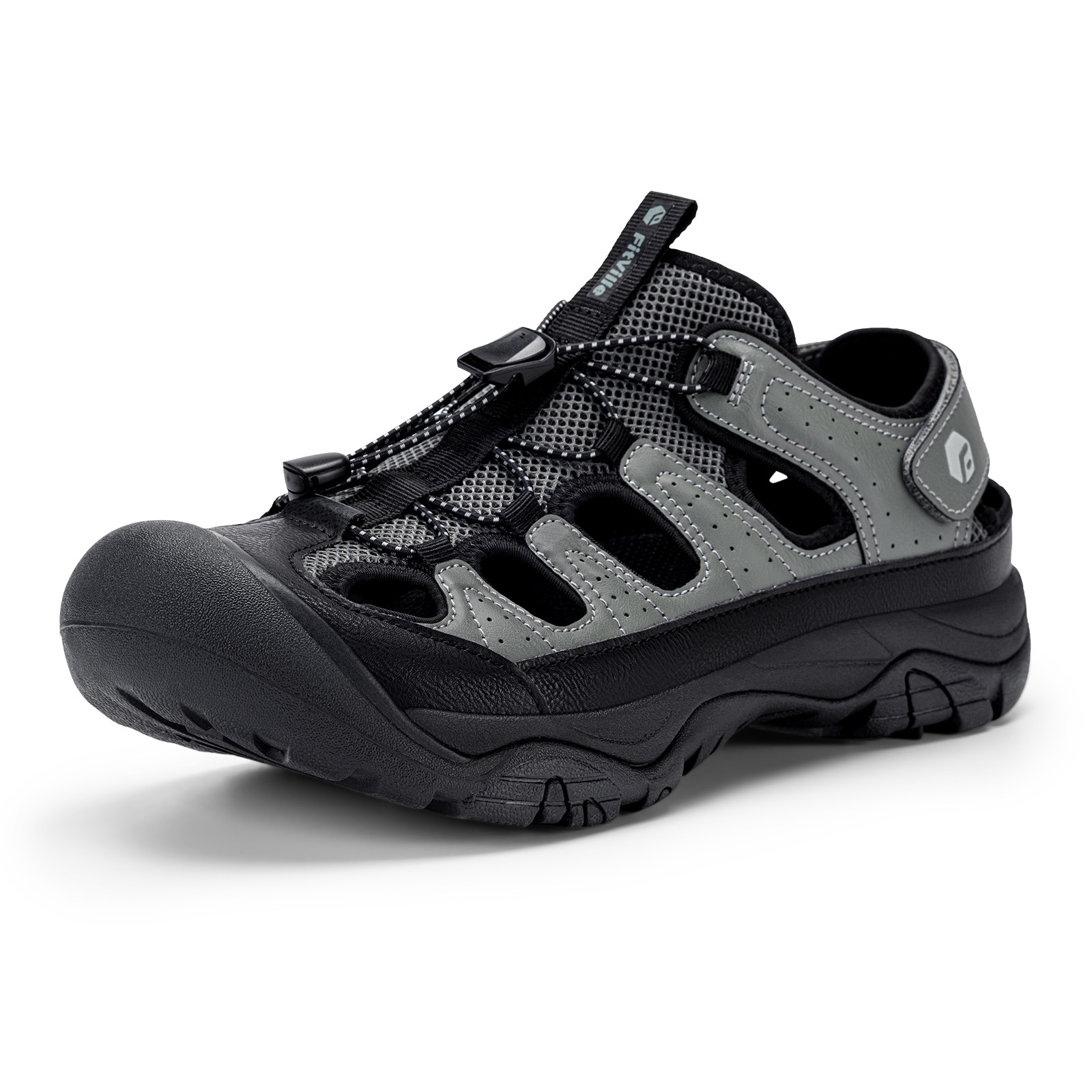 FitVille Men’s Closed Toe Sandals Trekking Hiking Sport Sandals Arch Support