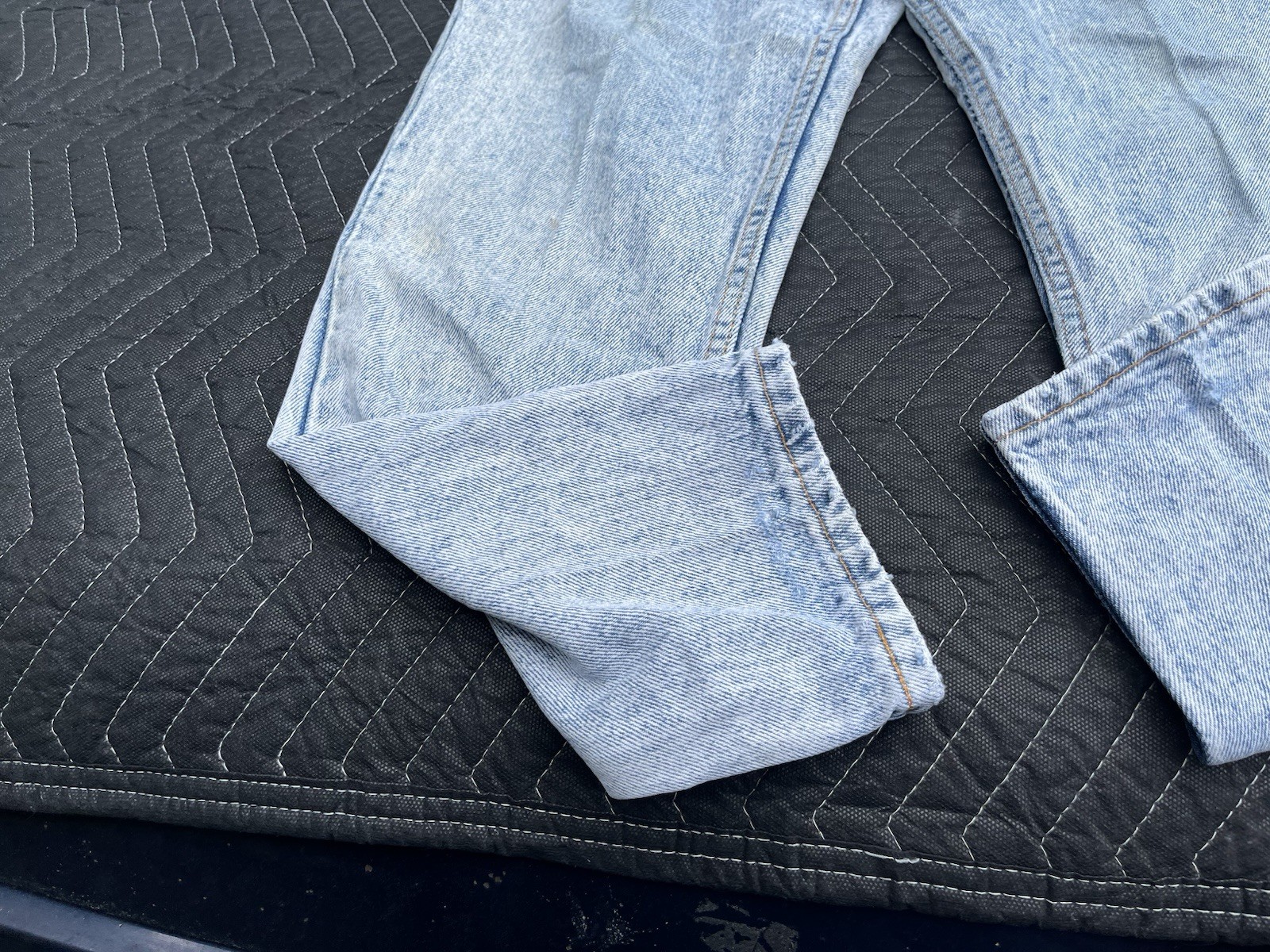 No Excuses Jeans Womens 14 Blue Acid Wash Denim Tapered High Rise Vintage USA