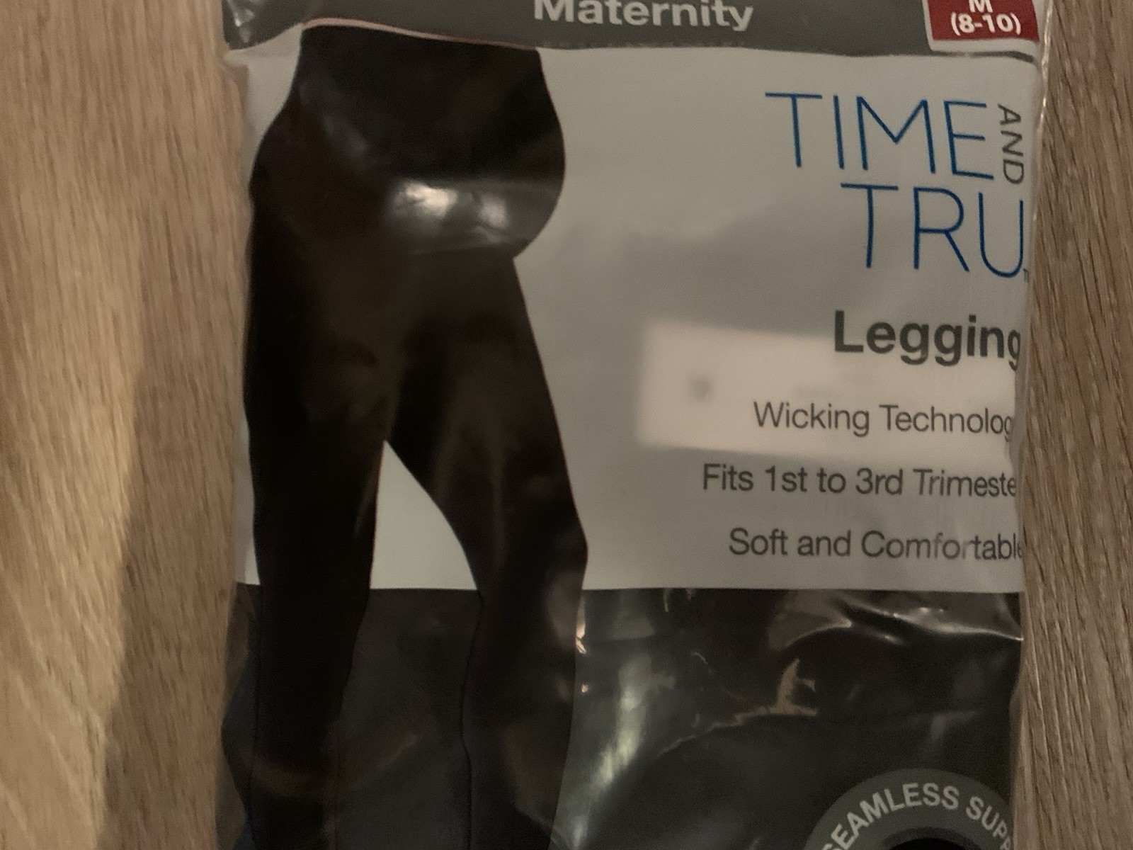 Time And Tru Black Maternity Size Medium 8-10 Soft & Comfortable Legging