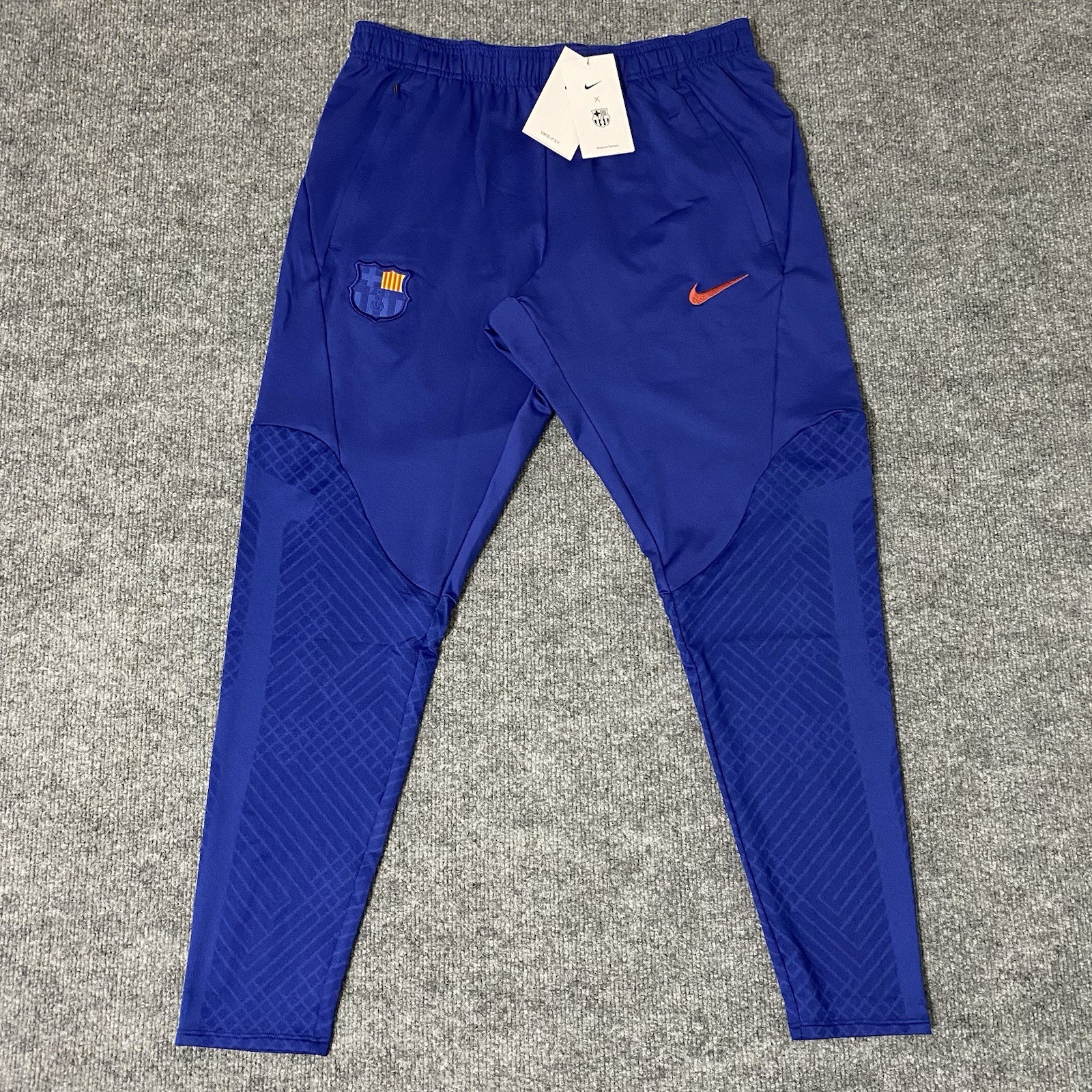 Nike FC Barcelona Strike Track Pants Blue Soccer Mens Large Dri-FIT NWT