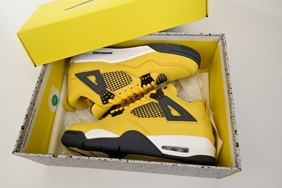 Jordan 4 Retro “Tour Yellow” Men’s Mid Top Basketball Shoes