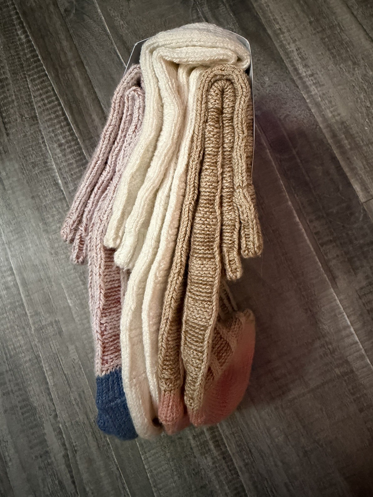 Universal Thread Women’s Ankle Socks (4-10) 3 Pk: Pink/Blue, Cream, Tan/Pink NWT