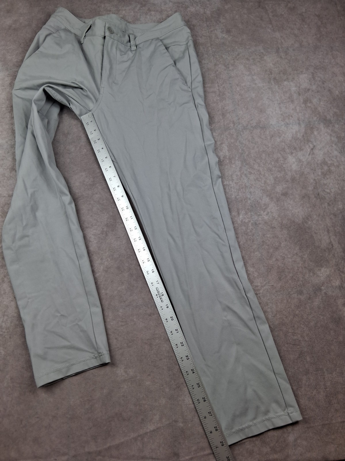 BYLT Everyday Pant 2.0 Mens Small 30×29 Slim Fit Gray Commuter Tech Chino
