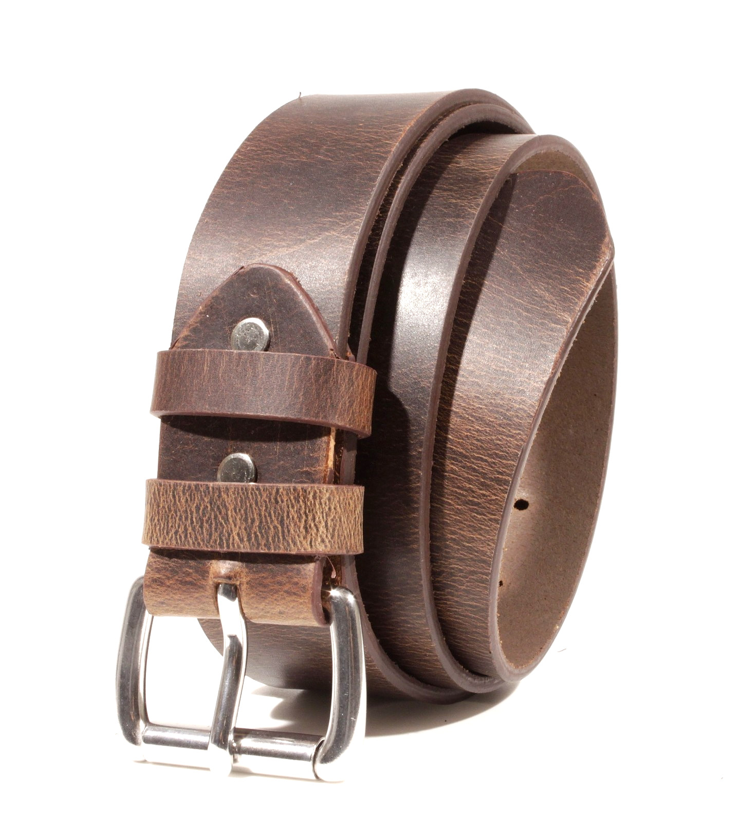 Men’s Full Grain Buffalo Leather Belt 1.5 Amish Made USA Heavy Duty Work Casual