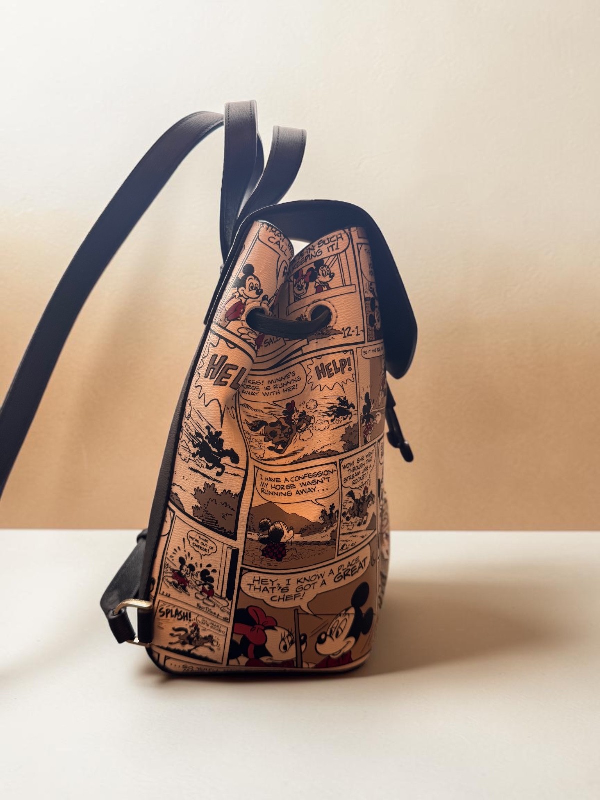 Kate Spade Disney X New York Minnie Mouse Flap Backpack- Comic Strip