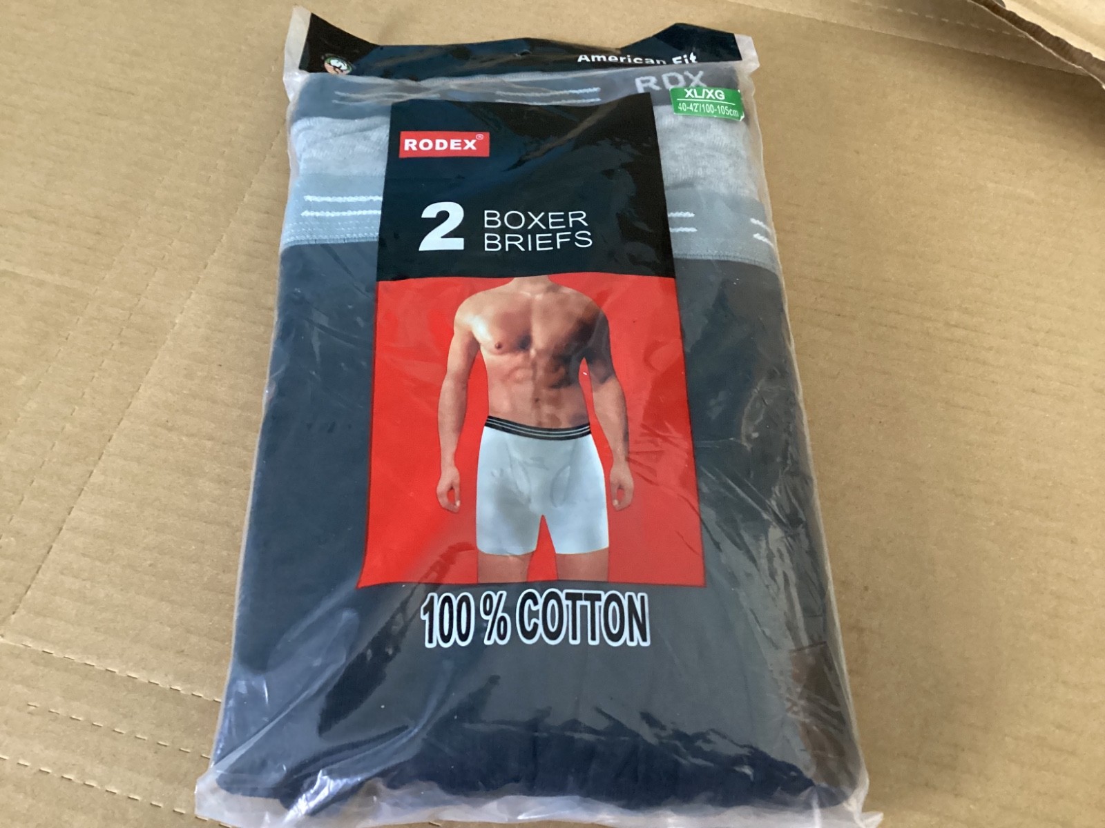 RODEX Two Boxer Briefs New Mens size XL/XG (40-42″/100-105 cm)