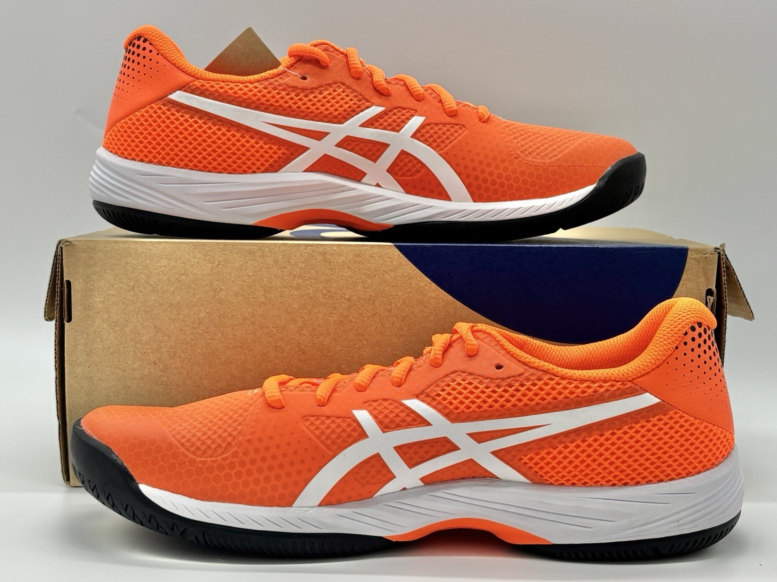 ASICS Gel Game 9 Pickleball Shocking Orange Size 7.5 1041A416 800