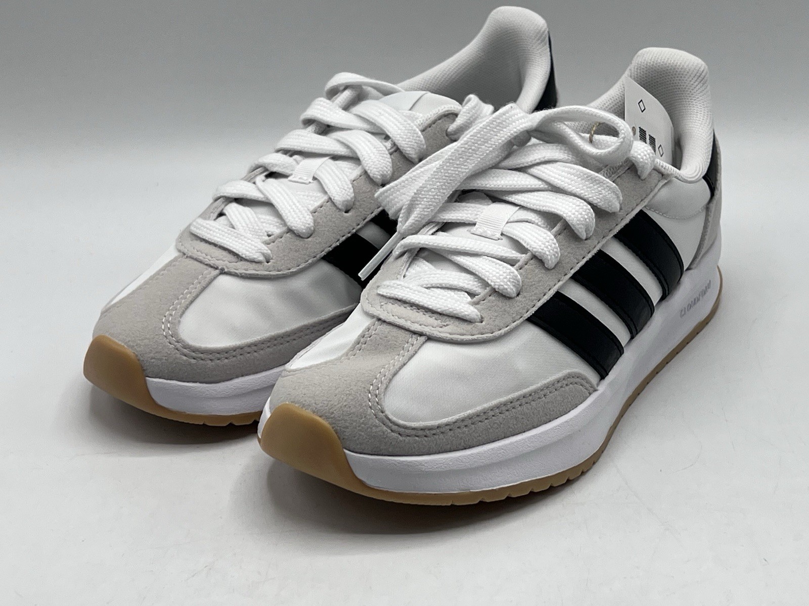 Adidas Run 70s 2.0 J JI2266 White Black Gum Youth Kids Size 4Y – Lace Up – New!