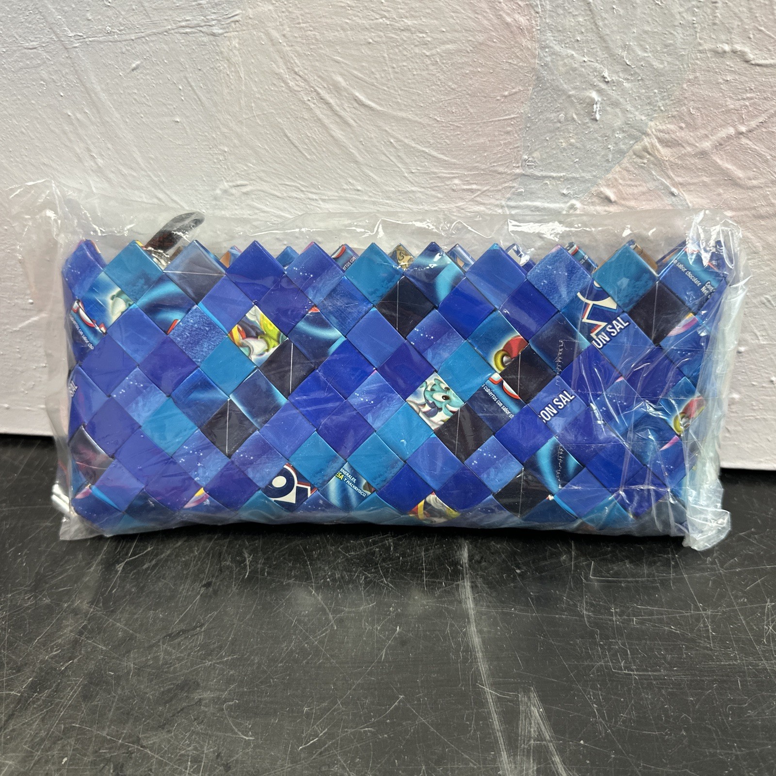 Nahui Ollin Candy Wrapper Bag Purse Handbag – Berry Blue
