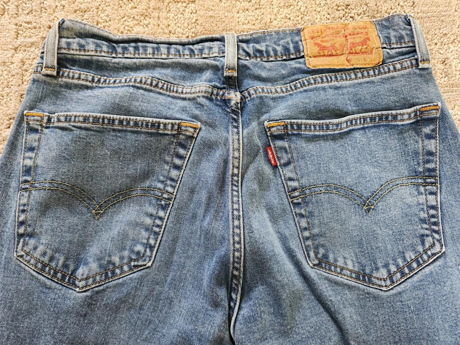 Levi’s Strauss & Co Men’s 505 Series Blue Straight Leg Denim Jeans Size: 31×32