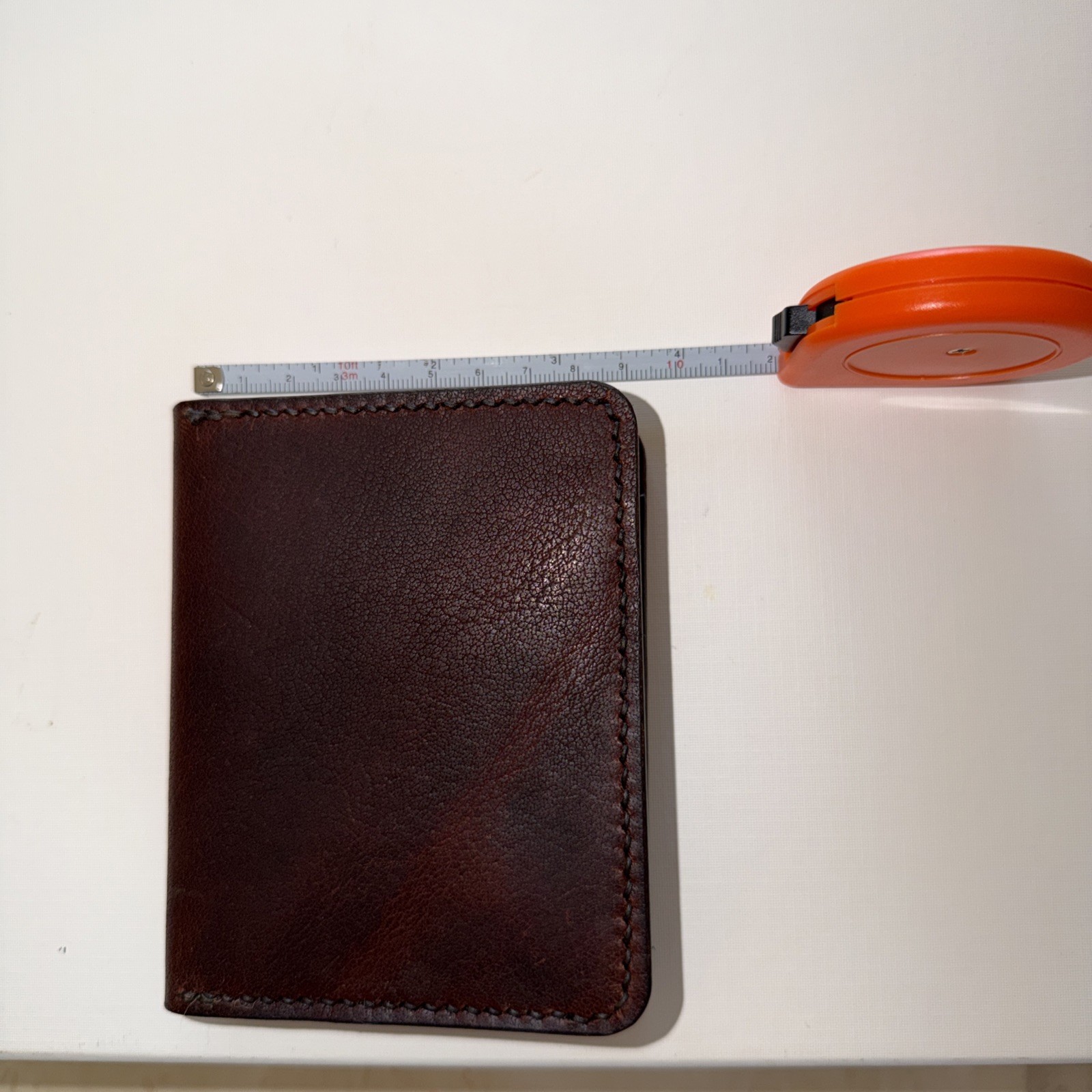 Leather Handmade Bi-Fold Wallet made of buffalo and Kangaroo Leather