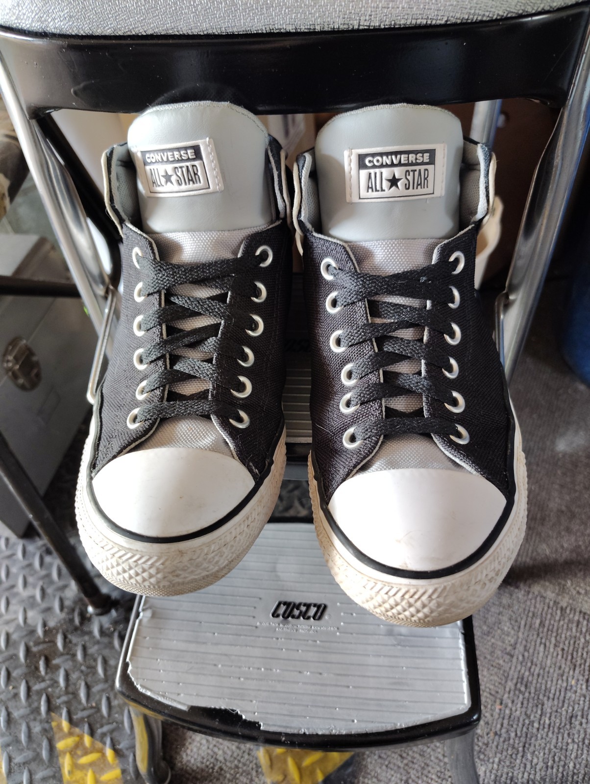 Converse Chuck Taylor All Star High Street Black Ash Stone Mens Sz 8 Woman Sz 10