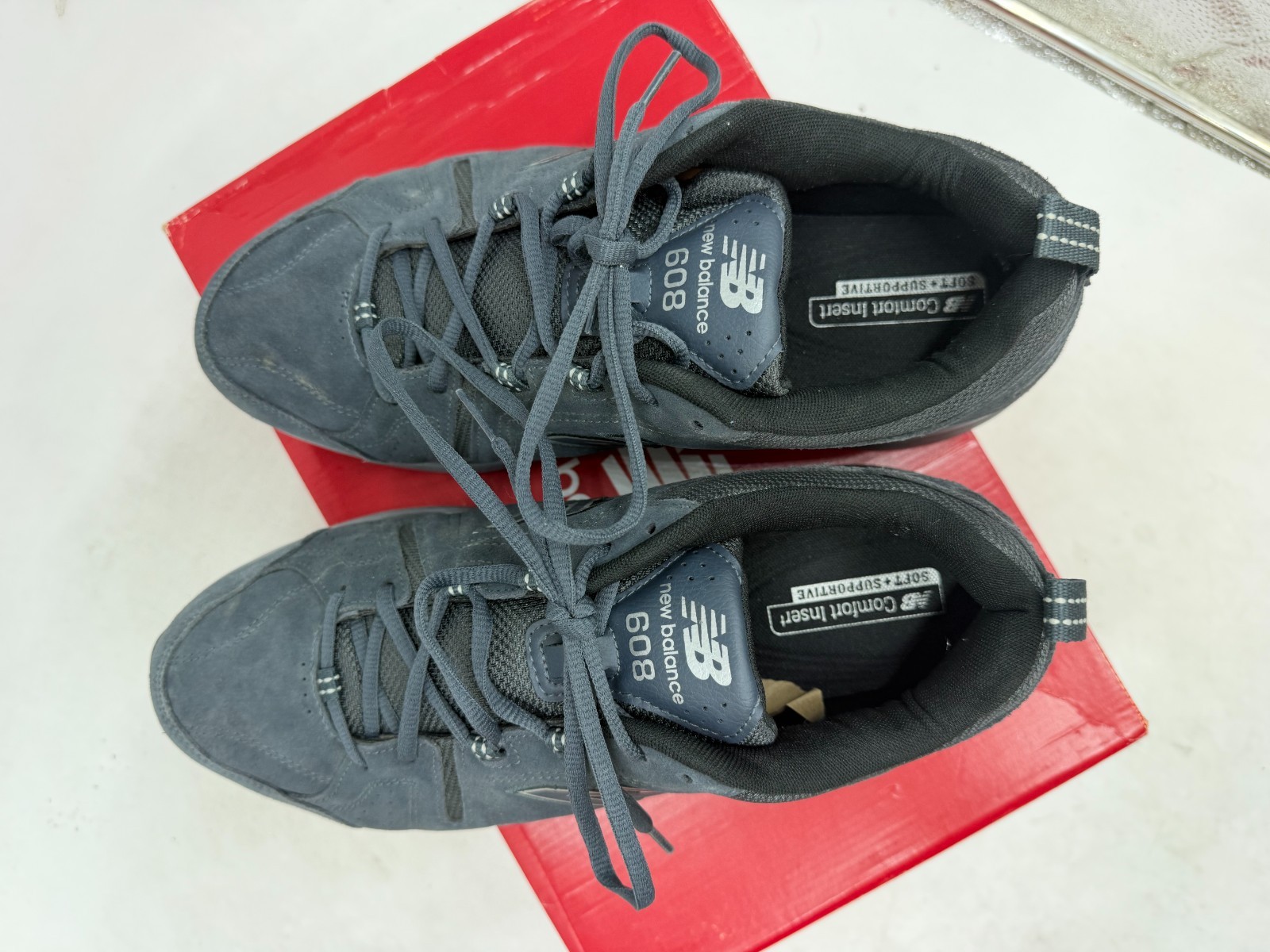 New Balance 608v5 Training Sneakers Men’s Blue Lace-Up Low Top Comfort – 11 WIDE