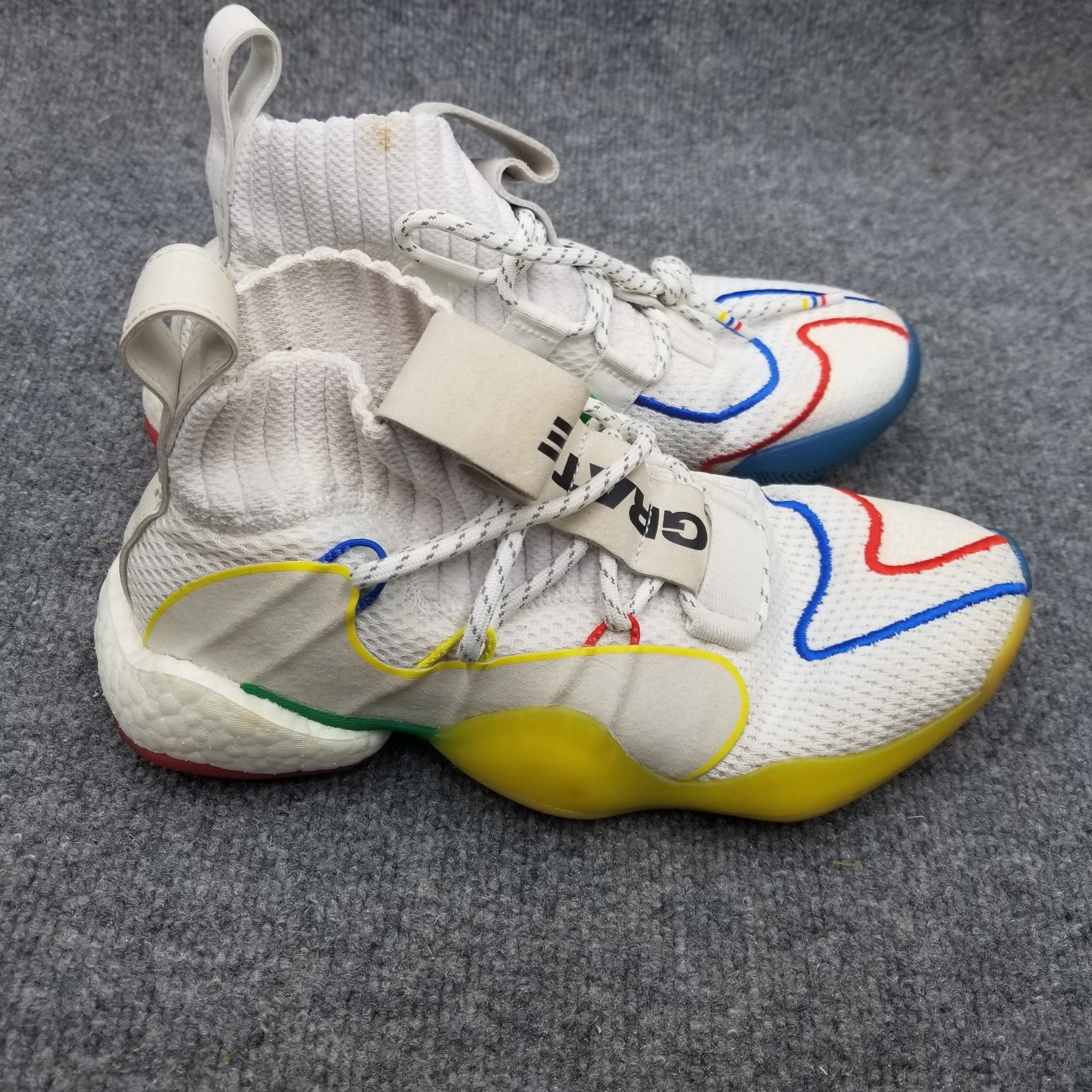 Pharrell x adidas Crazy BYW X Gratitude Empathy Size 8 White Collab Shoes