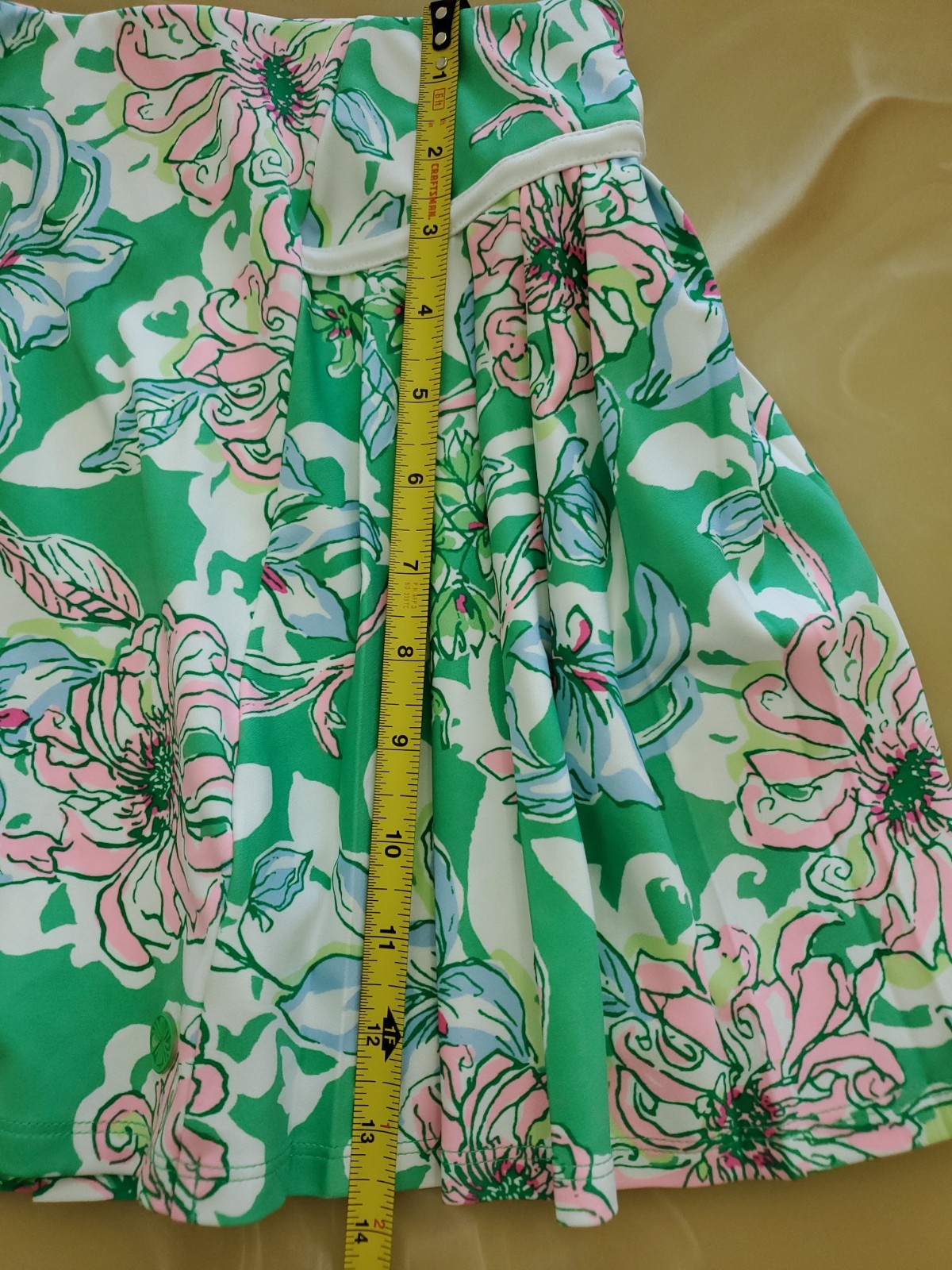 Lilly Pulitzer Women’s Bacio Skort UPF 50+ Spearmint Blossom Views Medium