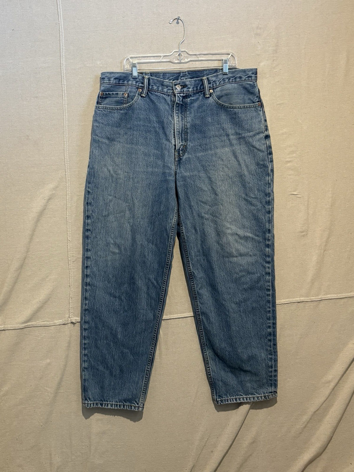 Levis 560 Jeans Mens 38×30 Blue Medium Wash Baggy Loose Comfort Fit Tapered