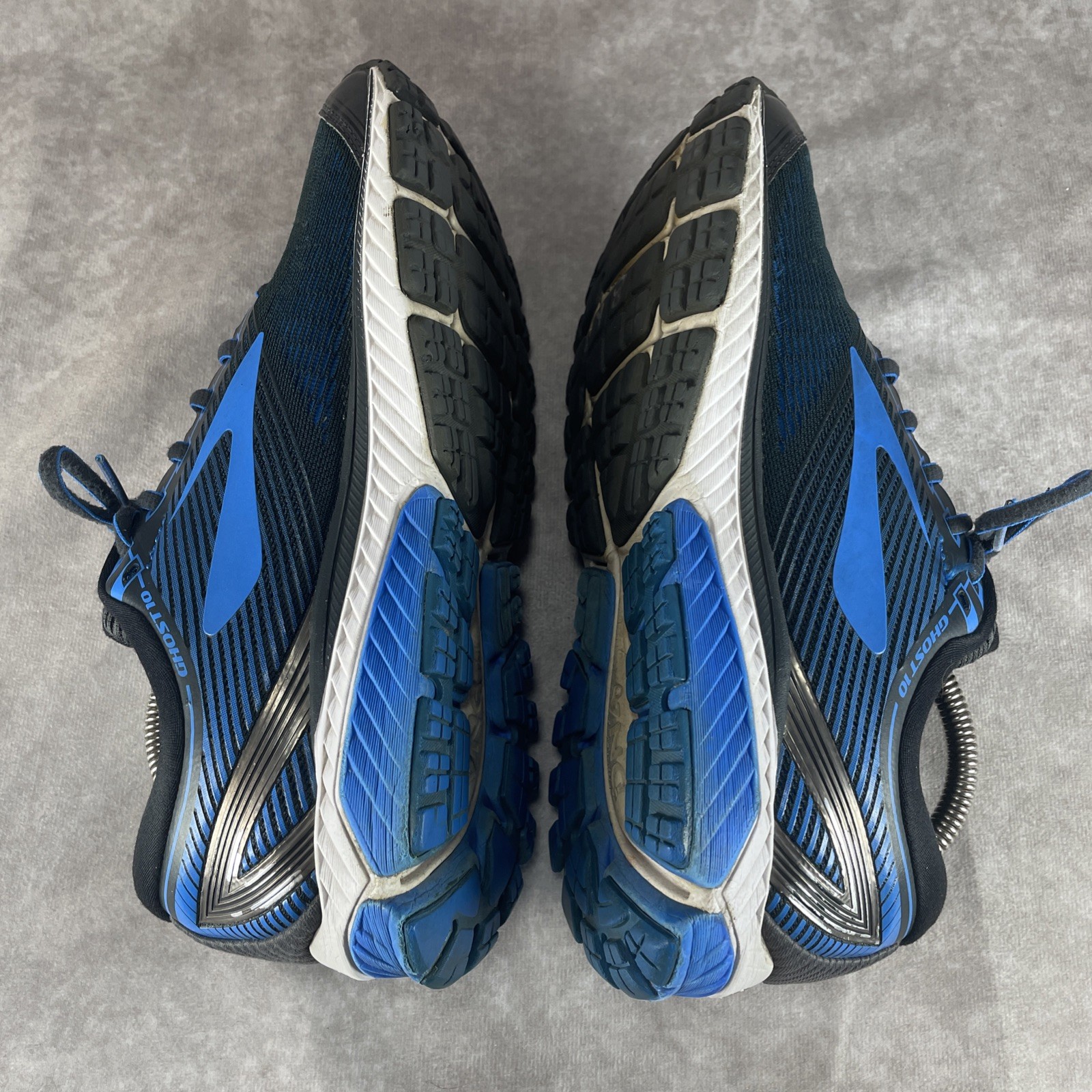 Brooks Mens Ghost 10 Black/Blue Running Shoes (1102571D056), Size: 9 #JJ17+13