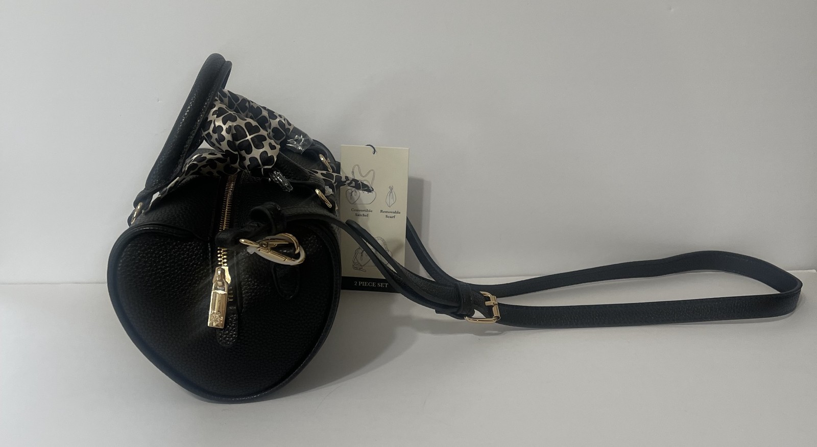 Nanette Lepore Heart Pattern Scarf Heart Shaped Colette Satchel Crossbody Purse