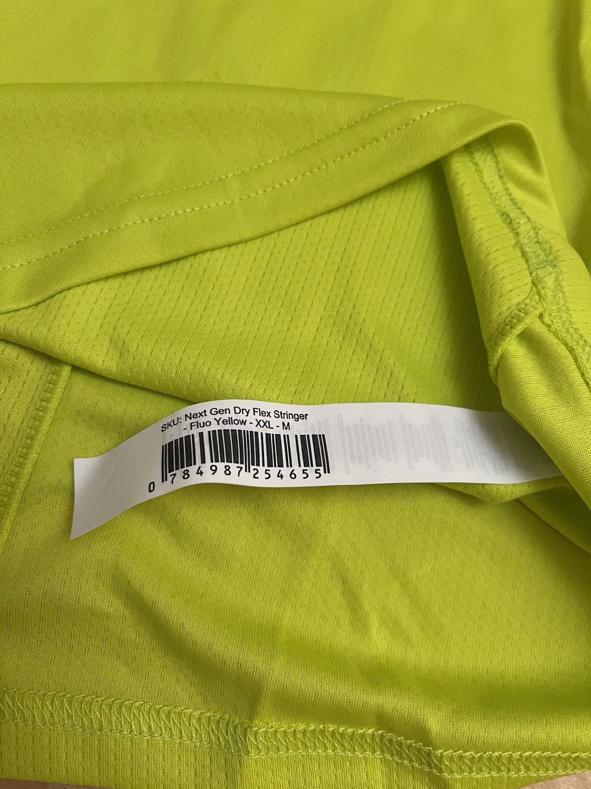 SquatWolf NEXT GEN DRYFLEX STRINGER – FLUO YELLOWATHLETIC FIT Tank XXL