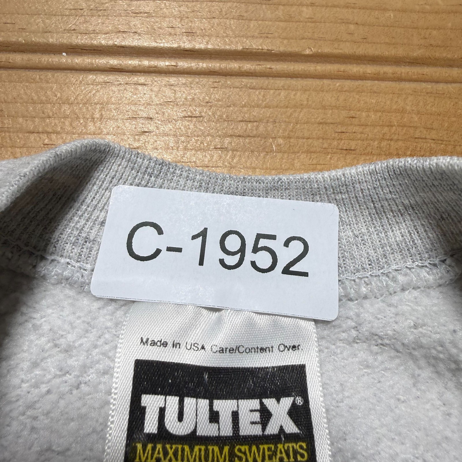 Vintage 90s Blank Raglan Heather Fleece Crewneck Pullover Sweatshirt USA – Large