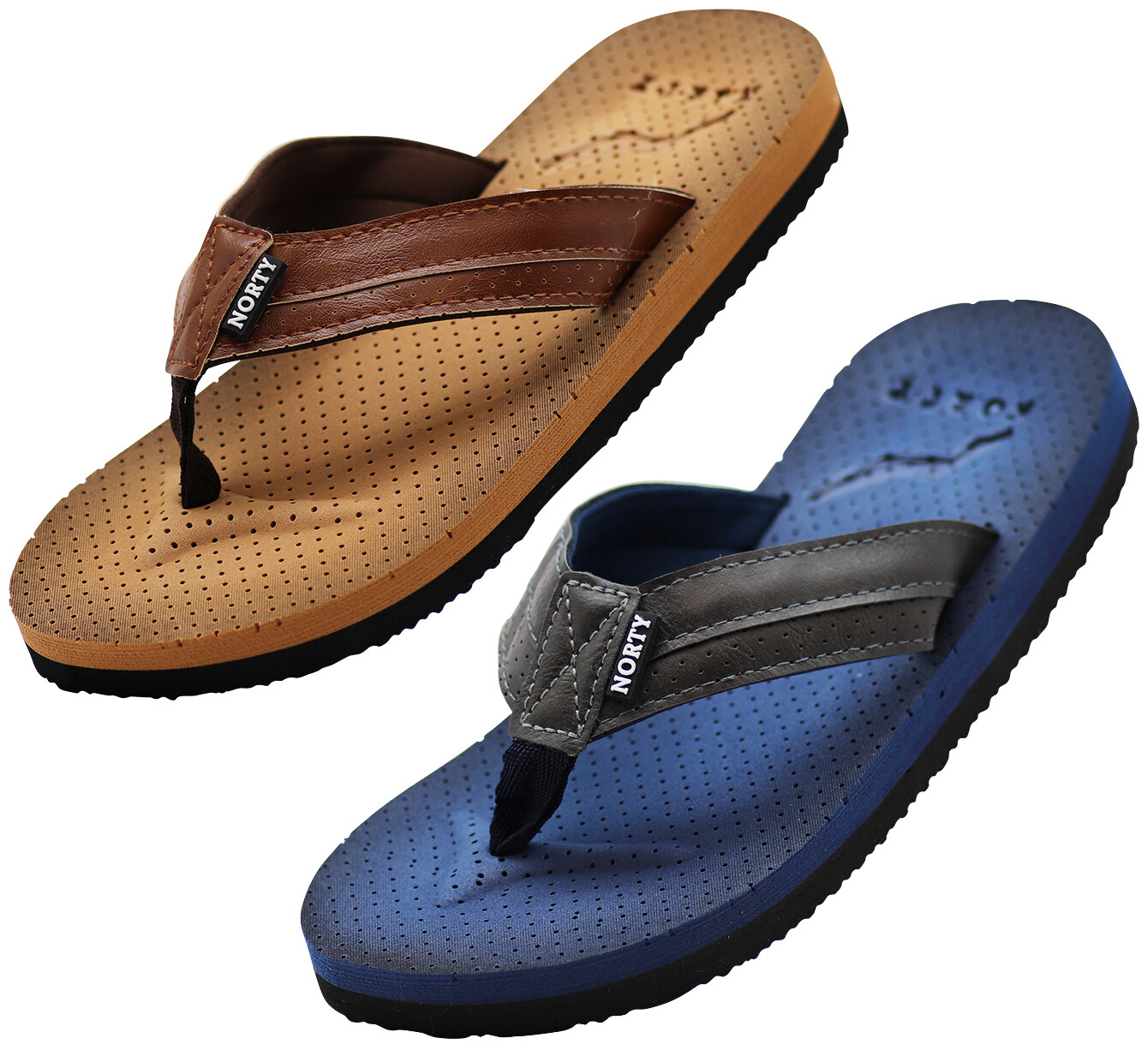 Norty Big Boy’s Flip Flop Thong Sandal Perfect for the Beach, Pool or Everyday